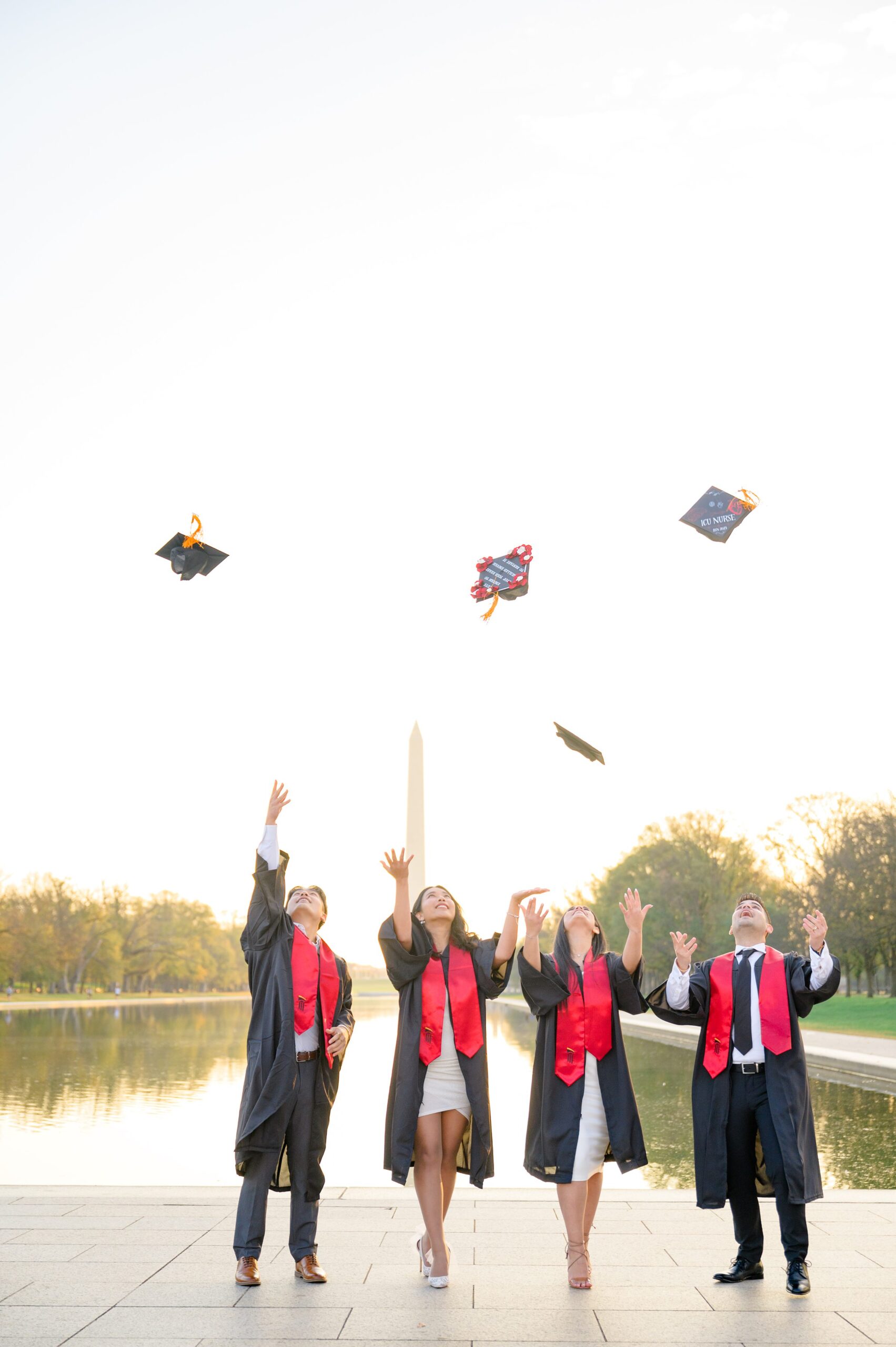Jefferson Memorial Graduation Photos in Washington, D.C. photographed by Baltimore Grad Photographer Cait Kramer. 