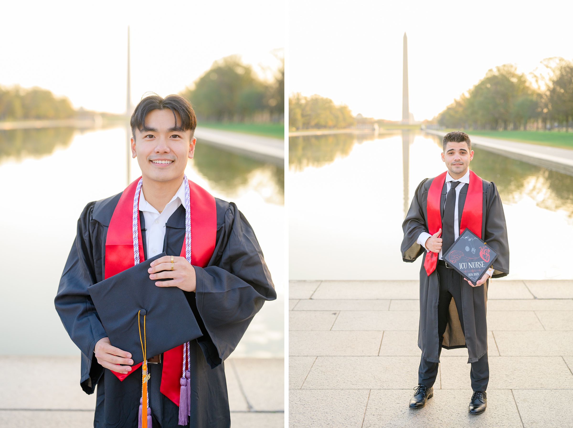 Jefferson Memorial Graduation Photos in Washington, D.C. photographed by Baltimore Grad Photographer Cait Kramer. 