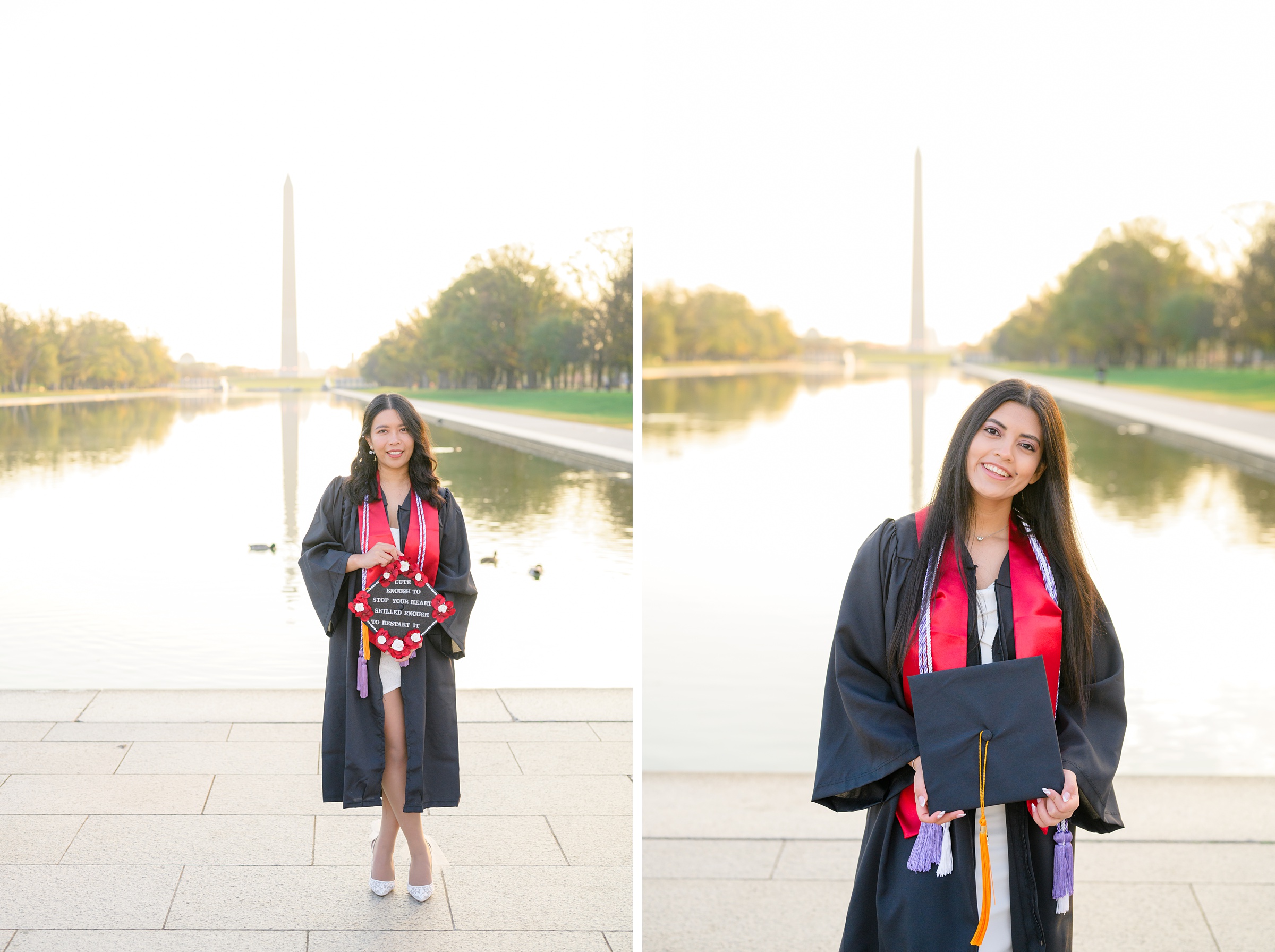 Jefferson Memorial Graduation Photos in Washington, D.C. photographed by Baltimore Grad Photographer Cait Kramer. 