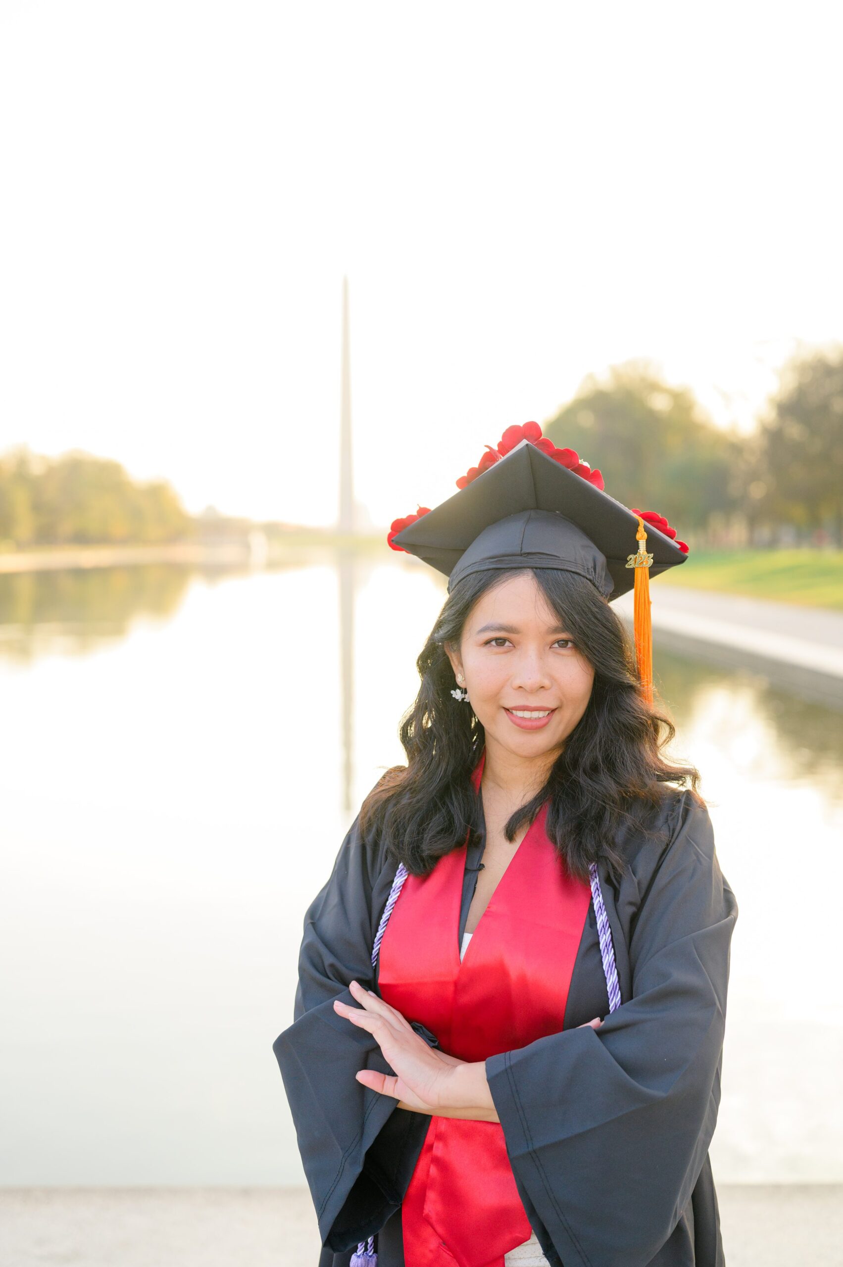 Jefferson Memorial Graduation Photos in Washington, D.C. photographed by Baltimore Grad Photographer Cait Kramer. 
