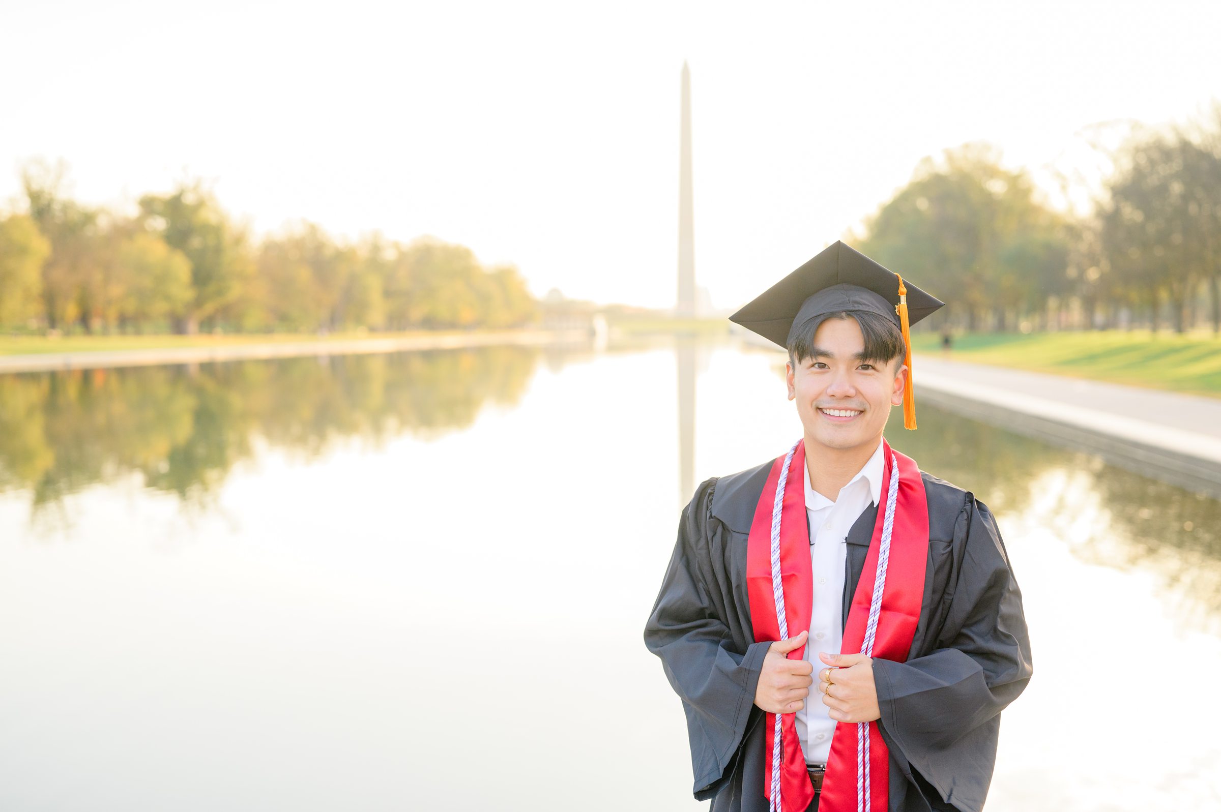 Jefferson Memorial Graduation Photos in Washington, D.C. photographed by Baltimore Grad Photographer Cait Kramer. 