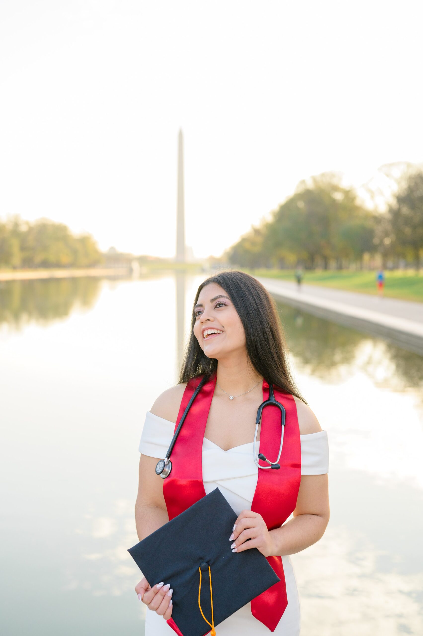 Jefferson Memorial Graduation Photos in Washington, D.C. photographed by Baltimore Grad Photographer Cait Kramer. 