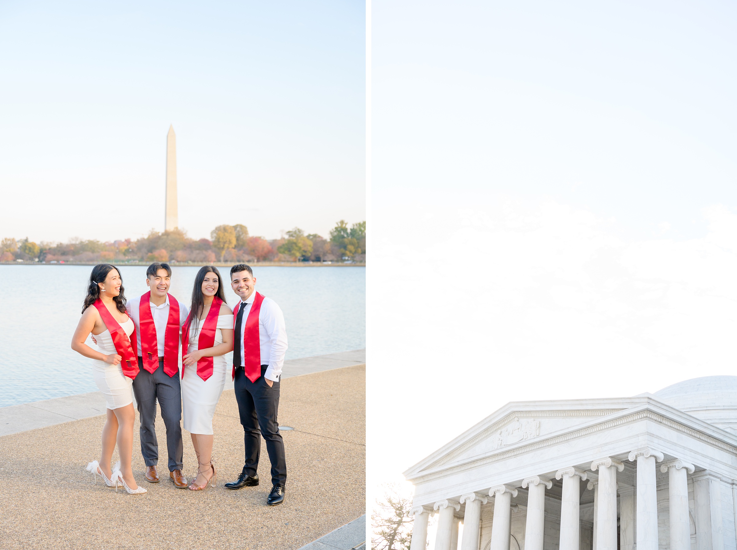 Jefferson Memorial Graduation Photos in Washington, D.C. photographed by Baltimore Grad Photographer Cait Kramer. 