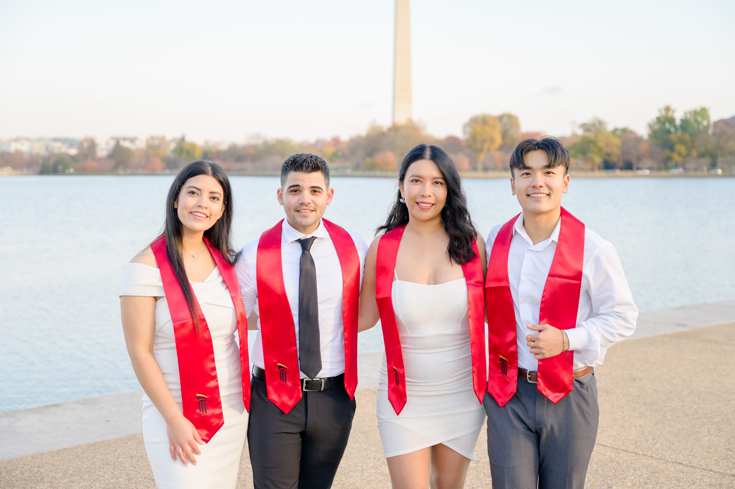 Jefferson Memorial Graduation Photos in Washington, D.C. photographed by Baltimore Grad Photographer Cait Kramer. 
