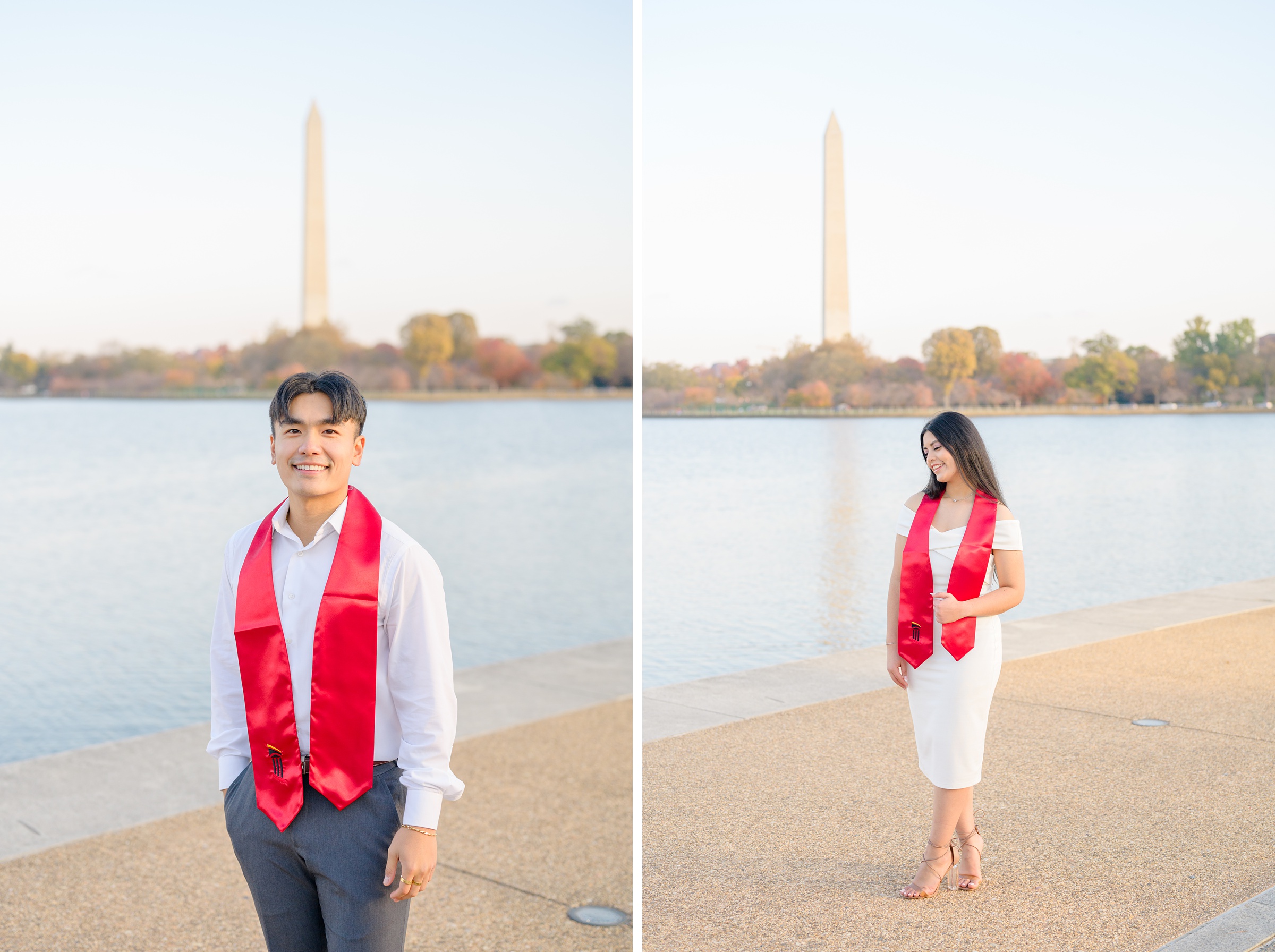 Jefferson Memorial Graduation Photos in Washington, D.C. photographed by Baltimore Grad Photographer Cait Kramer. 