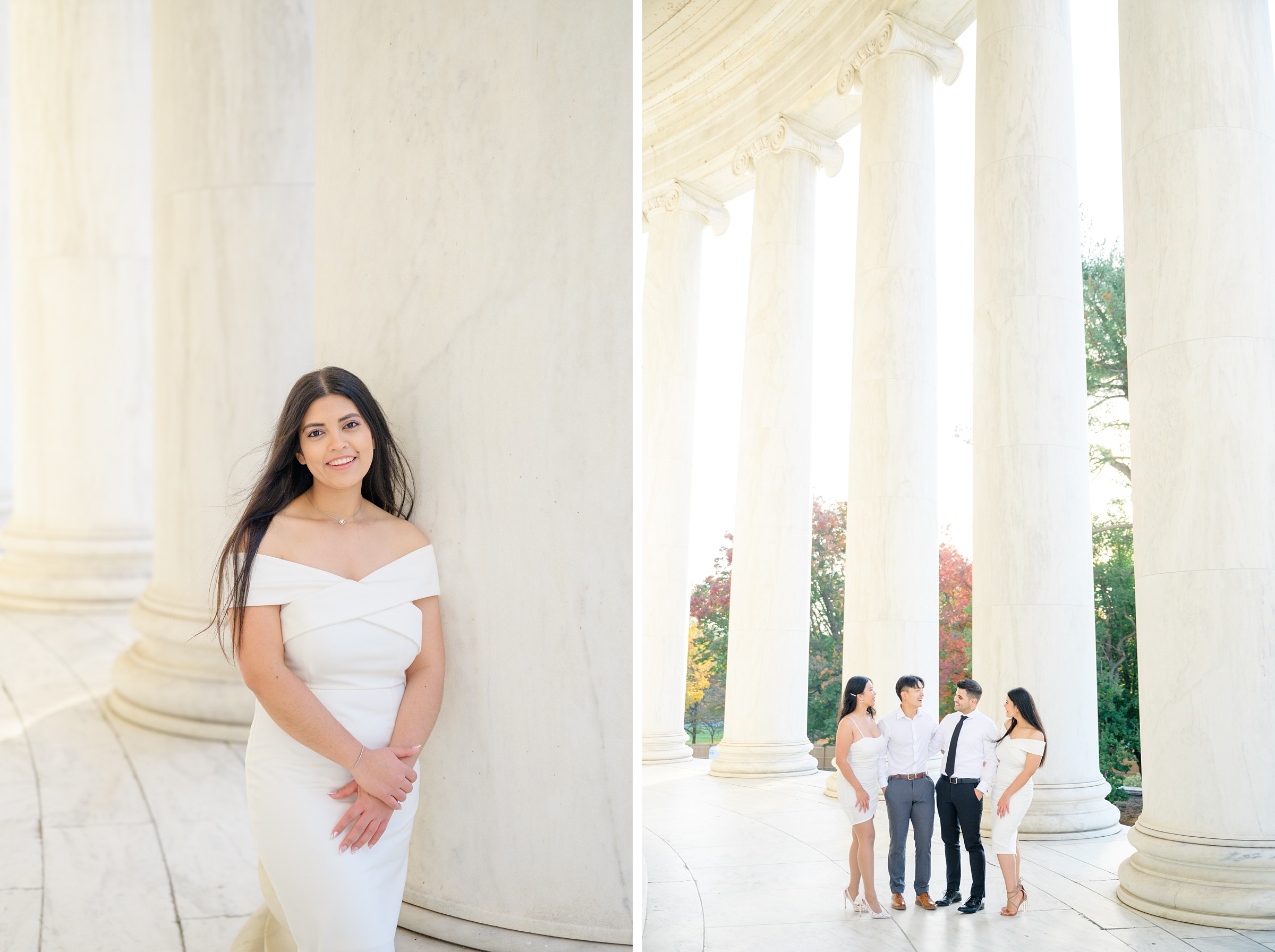Jefferson Memorial Graduation Photos in Washington, D.C. photographed by Baltimore Grad Photographer Cait Kramer. 