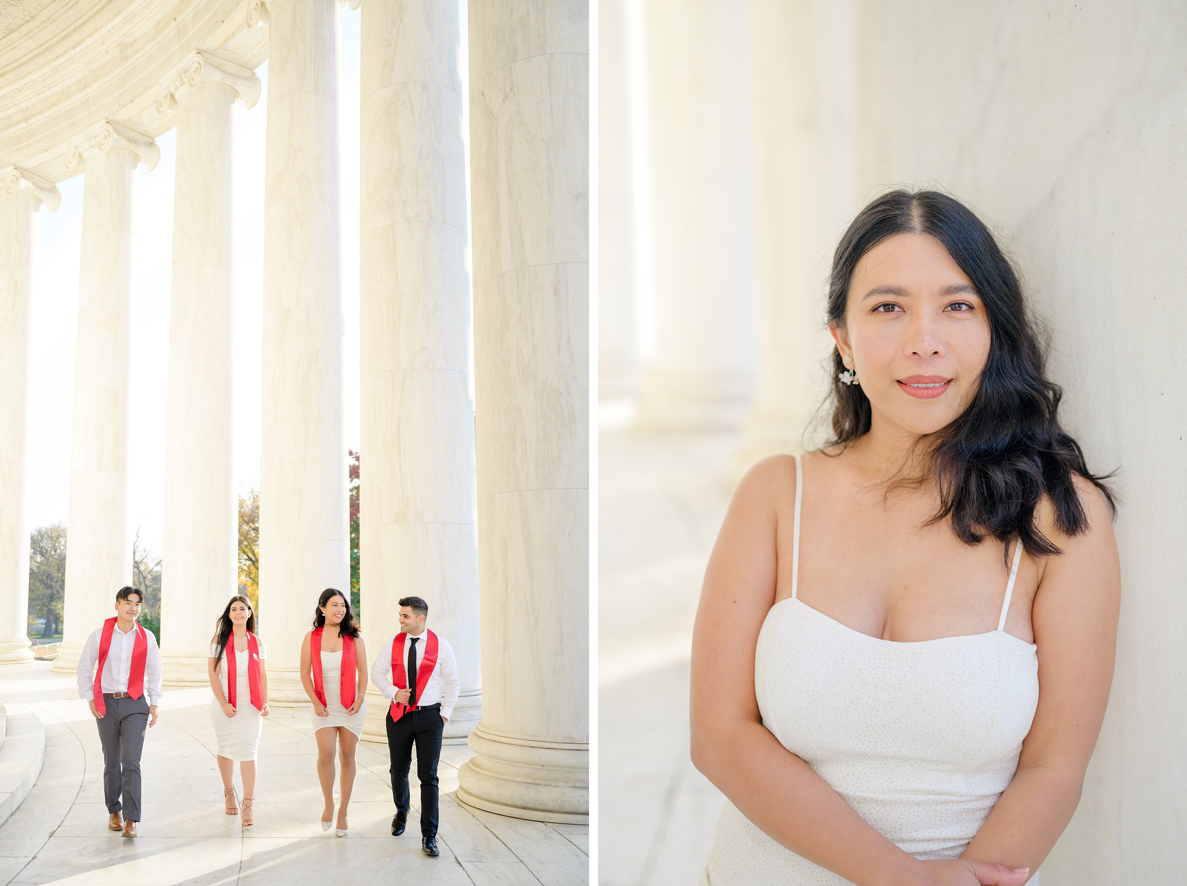 Jefferson Memorial Graduation Photos in Washington, D.C. photographed by Baltimore Grad Photographer Cait Kramer. 