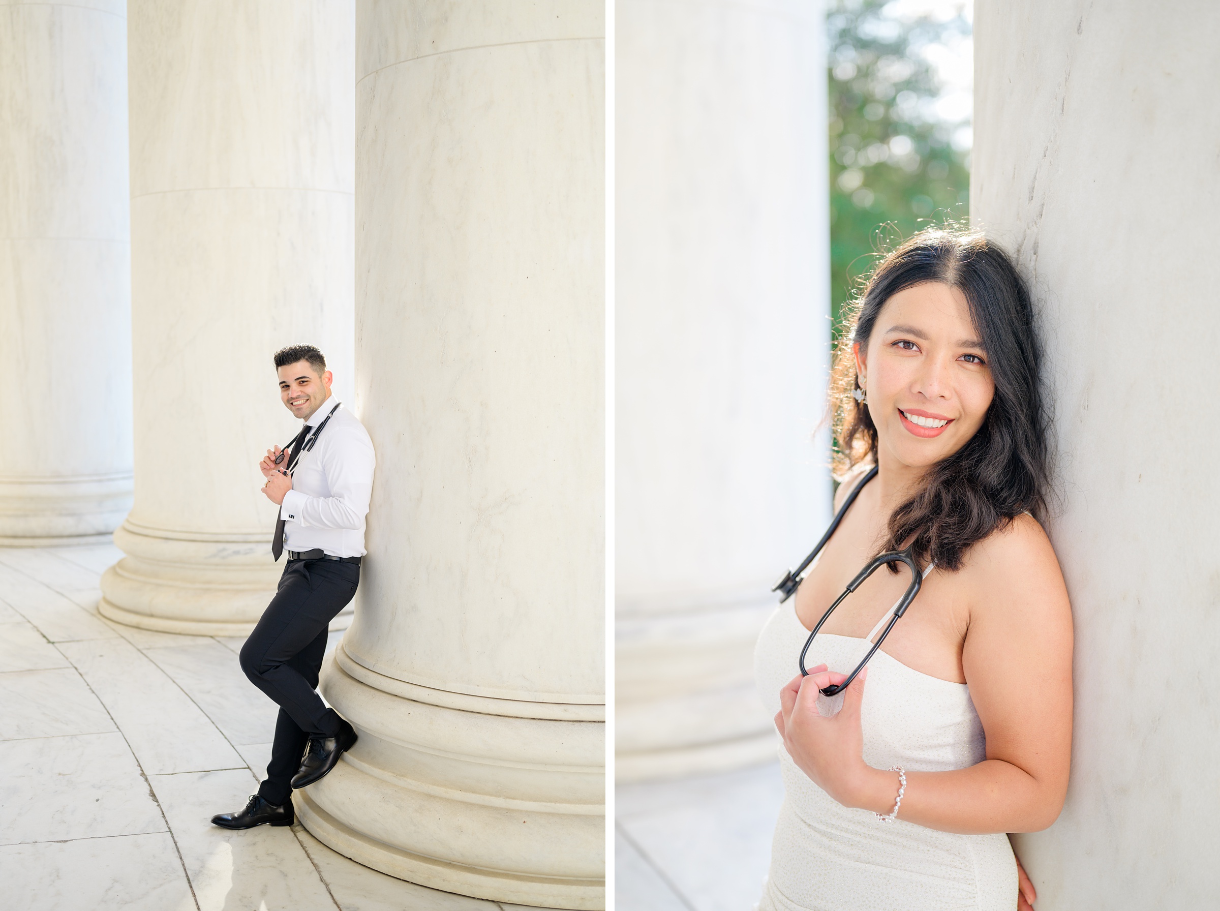 Jefferson Memorial Graduation Photos in Washington, D.C. photographed by Baltimore Grad Photographer Cait Kramer. 