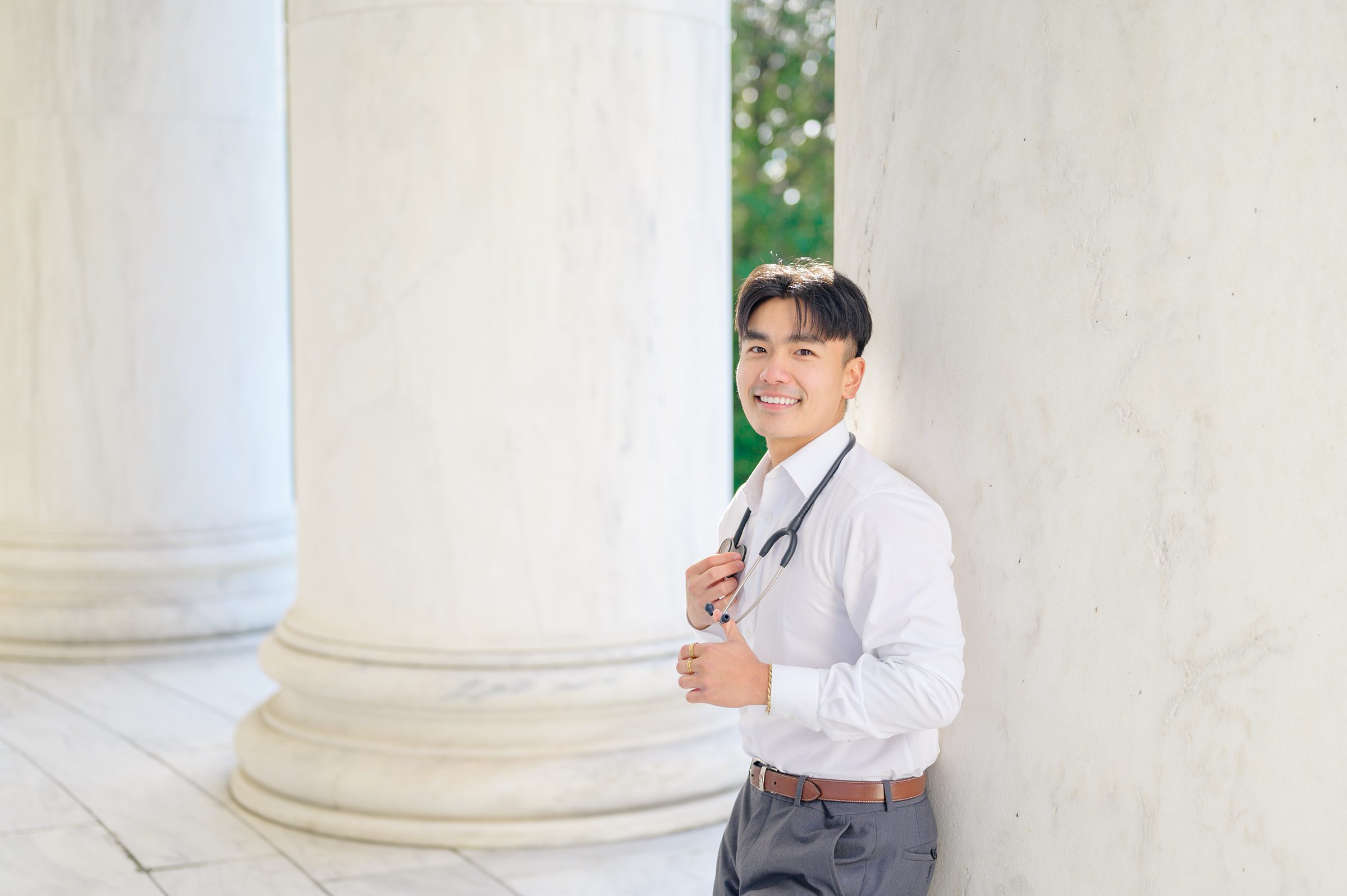 Jefferson Memorial Graduation Photos in Washington, D.C. photographed by Baltimore Grad Photographer Cait Kramer. 