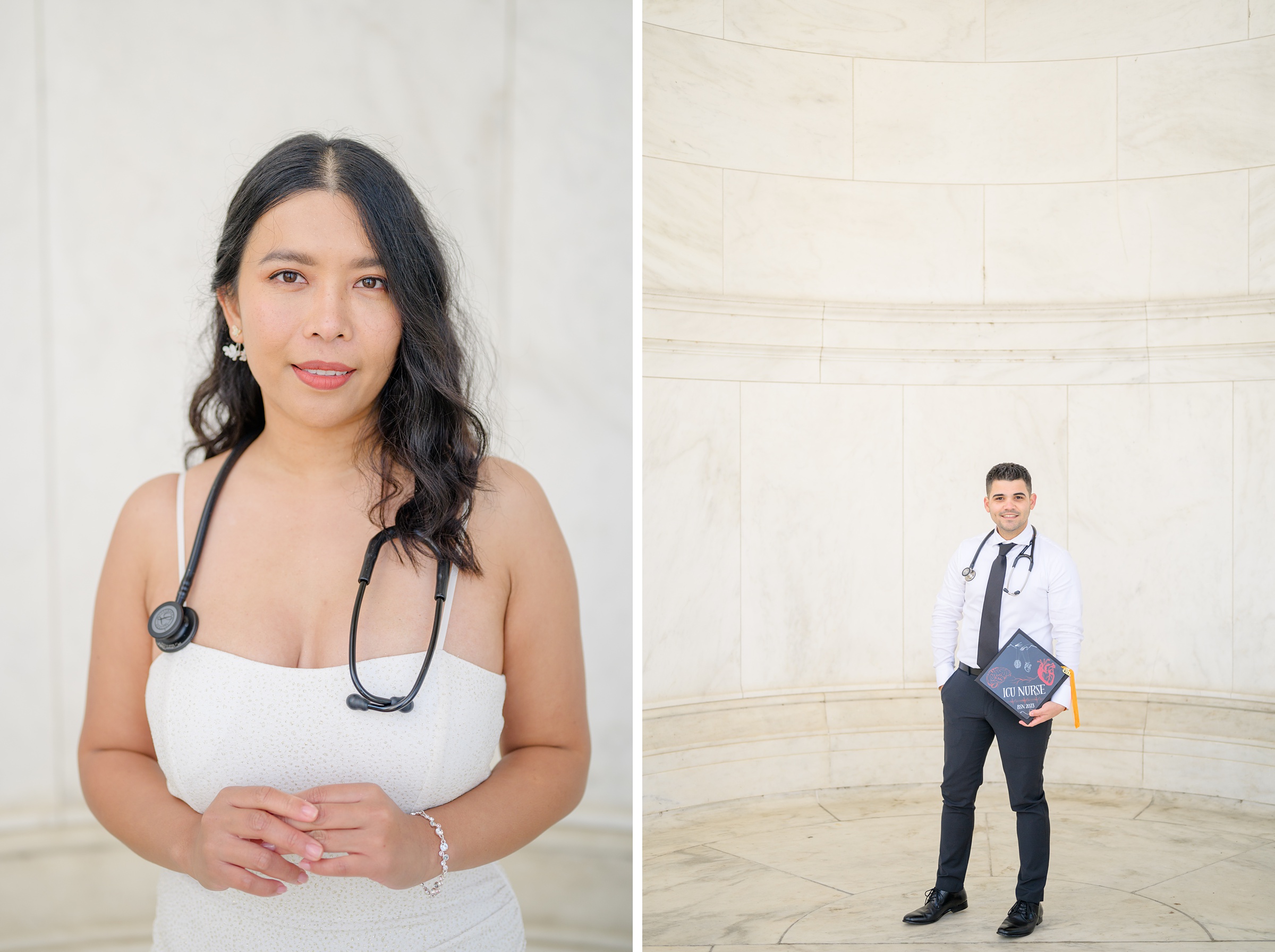 Jefferson Memorial Graduation Photos in Washington, D.C. photographed by Baltimore Grad Photographer Cait Kramer. 