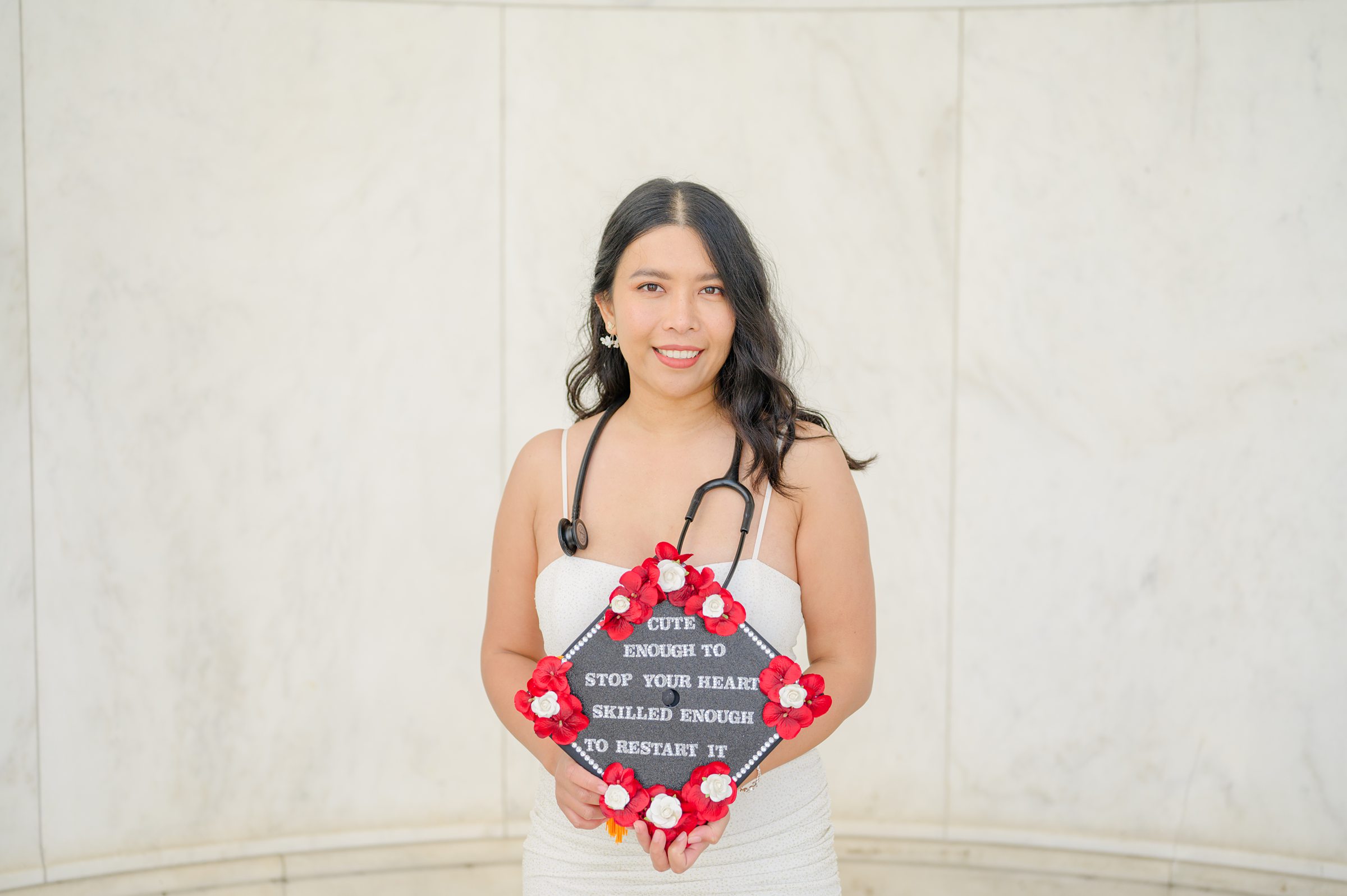 Jefferson Memorial Graduation Photos in Washington, D.C. photographed by Baltimore Grad Photographer Cait Kramer. 
