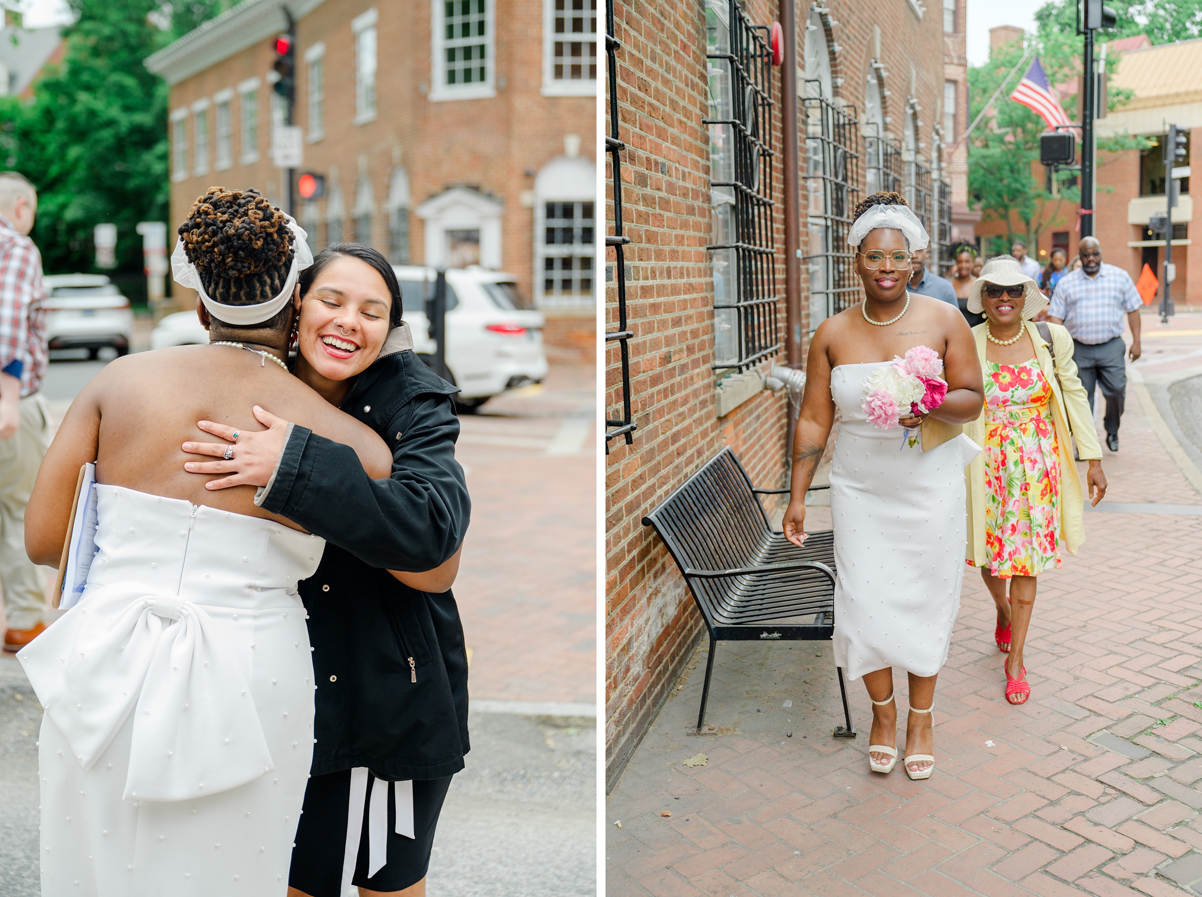 Intimate elopement in the historic Annapolis, Maryland photographed by Baltimore Wedding Photographer Cait Kramer.