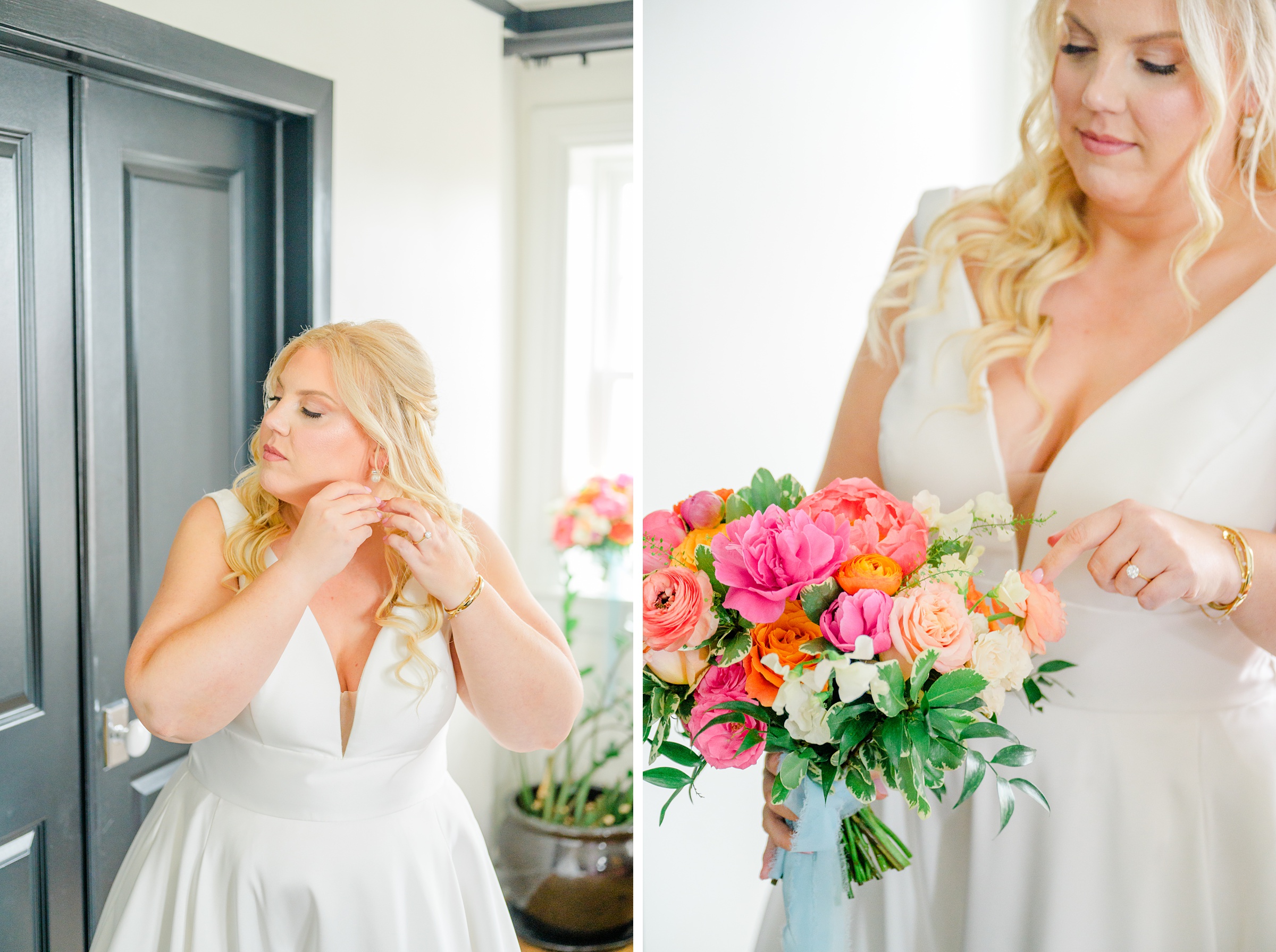 Vibrant Spring wedding day at The Loom Baltimore in Maryland photographed by Baltimore Wedding Photographer Cait Kramer Photography