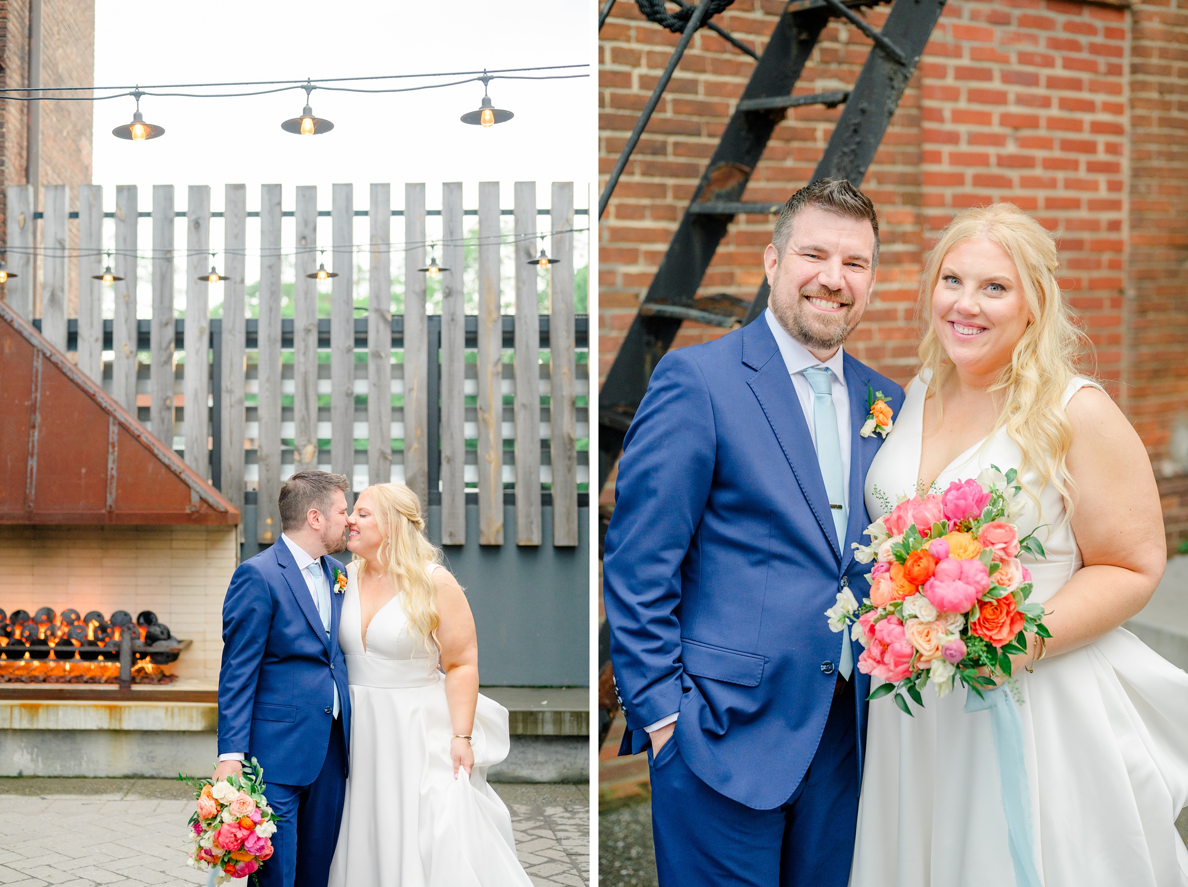Vibrant Spring wedding day at The Loom Baltimore in Maryland photographed by Baltimore Wedding Photographer Cait Kramer Photography