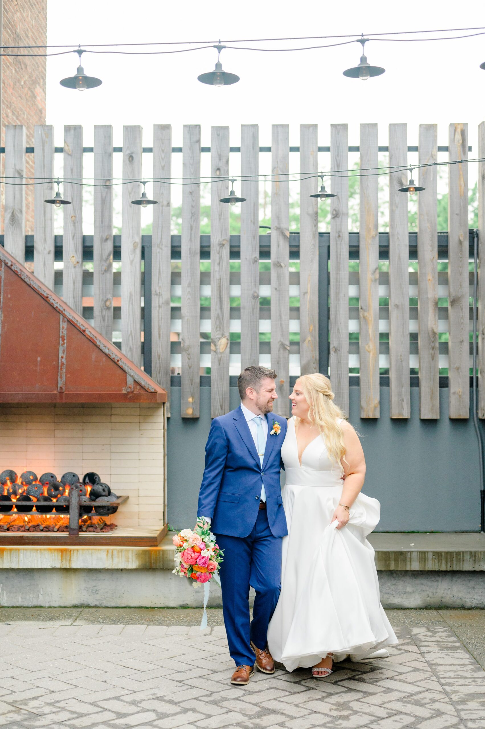 Vibrant Spring wedding day at The Loom Baltimore in Maryland photographed by Baltimore Wedding Photographer Cait Kramer Photography