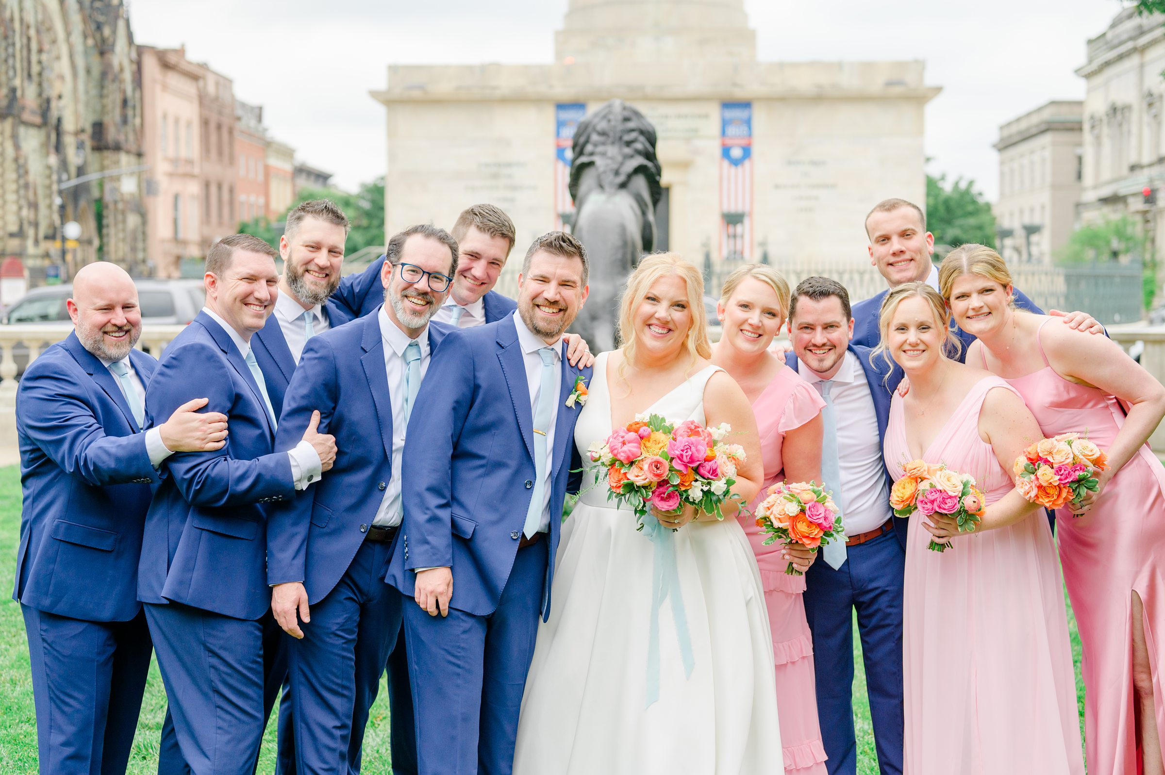 Vibrant Spring wedding day at The Loom Baltimore in Maryland photographed by Baltimore Wedding Photographer Cait Kramer Photography