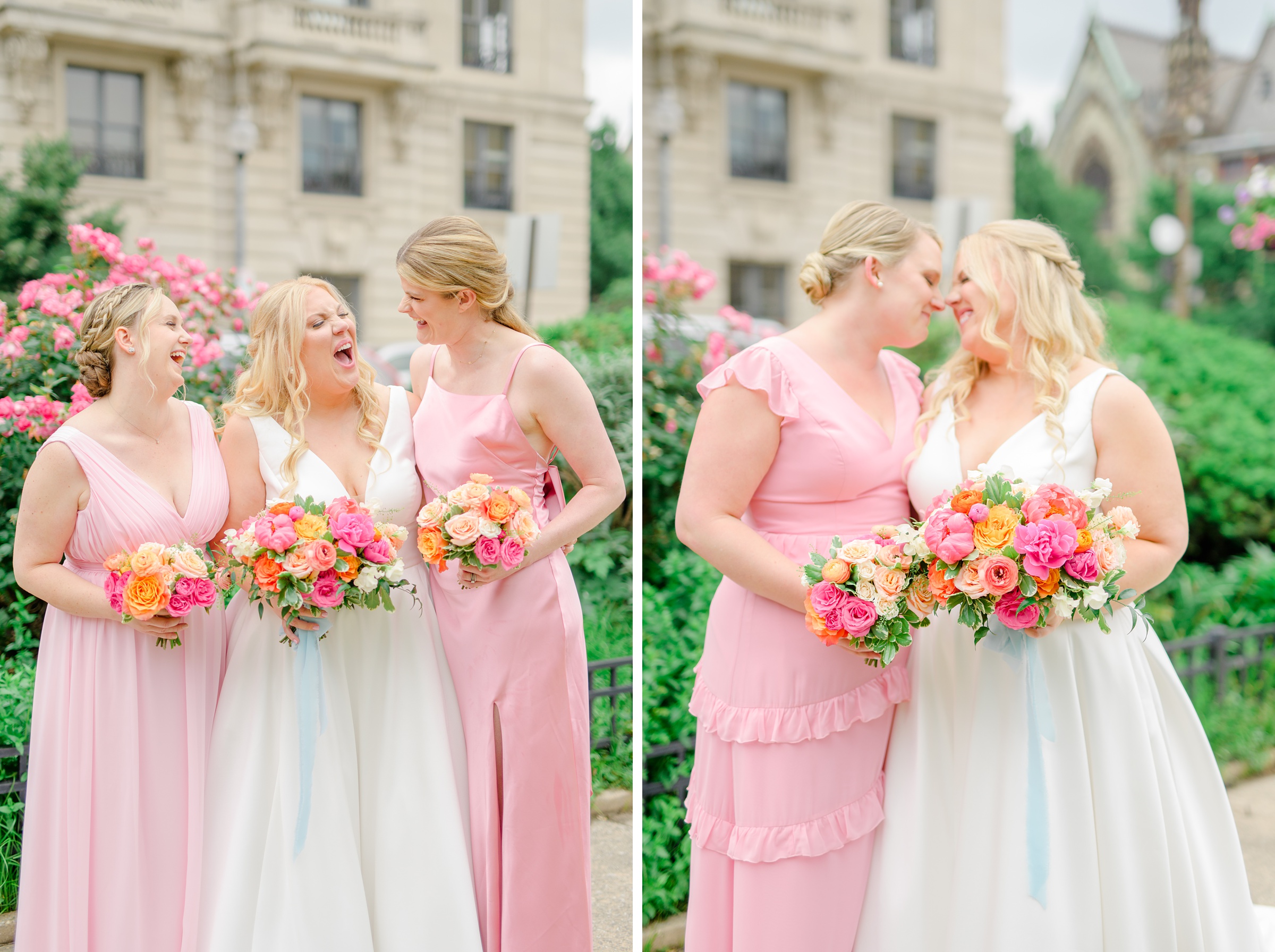 Vibrant Spring wedding day at The Loom Baltimore in Maryland photographed by Baltimore Wedding Photographer Cait Kramer Photography