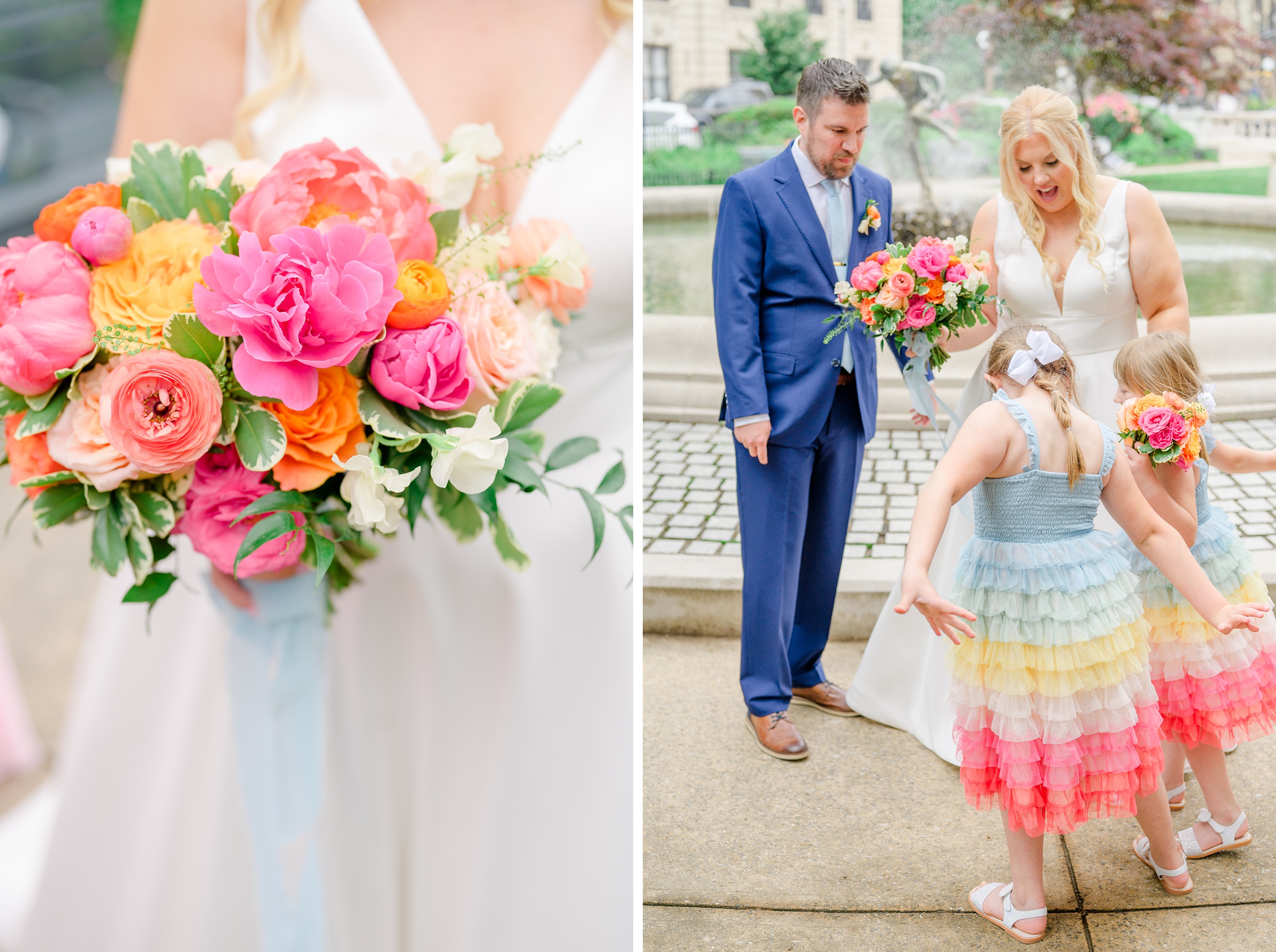 Vibrant Spring wedding day at The Loom Baltimore in Maryland photographed by Baltimore Wedding Photographer Cait Kramer Photography