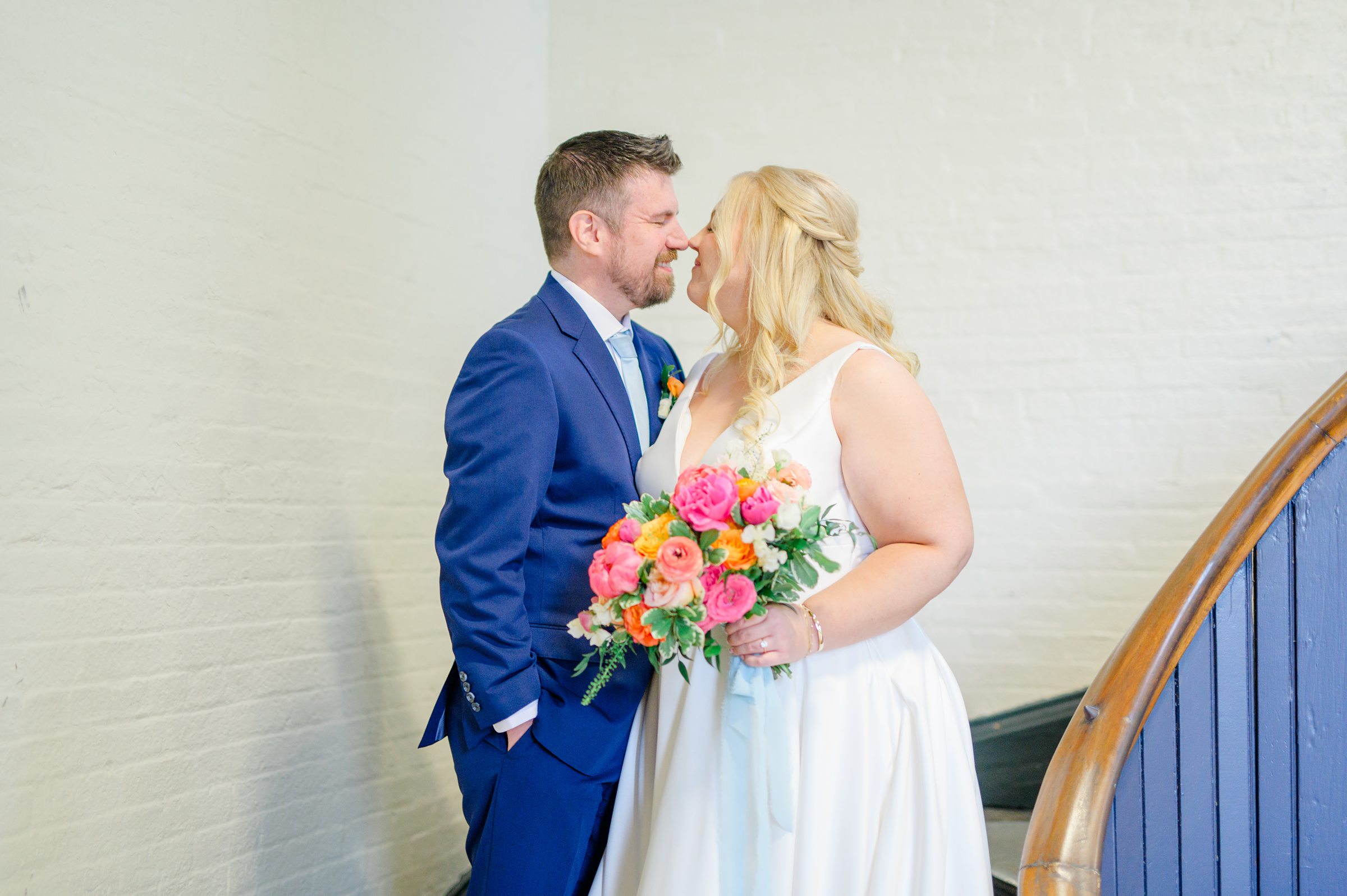 Vibrant Spring wedding day at The Loom Baltimore in Maryland photographed by Baltimore Wedding Photographer Cait Kramer Photography