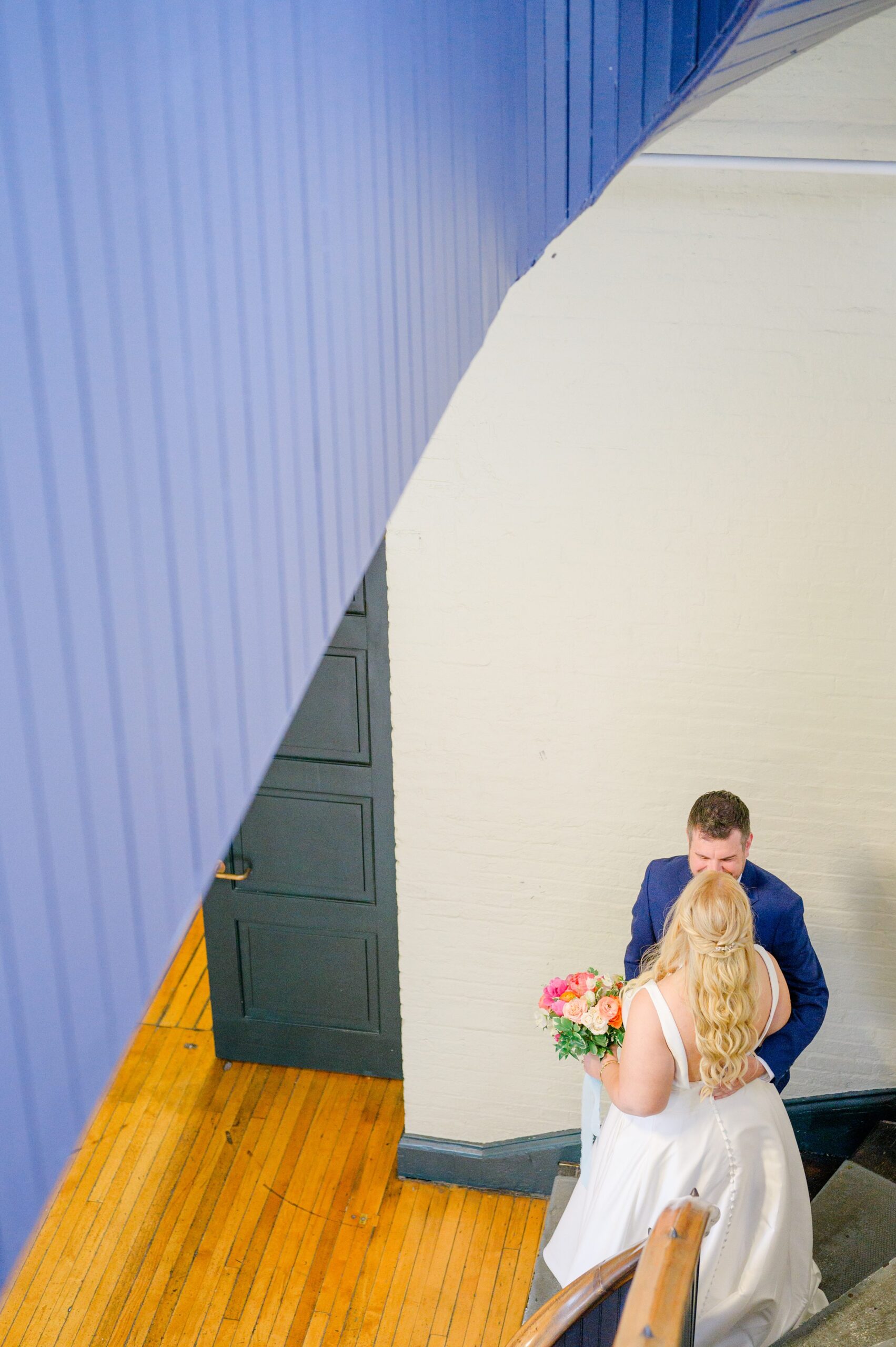 Vibrant Spring wedding day at The Loom Baltimore in Maryland photographed by Baltimore Wedding Photographer Cait Kramer Photography