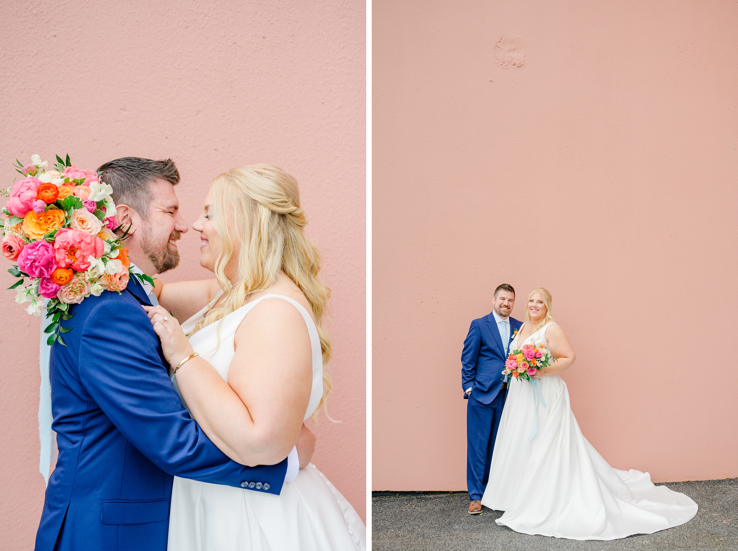 Vibrant Spring wedding day at The Loom Baltimore in Maryland photographed by Baltimore Wedding Photographer Cait Kramer Photography