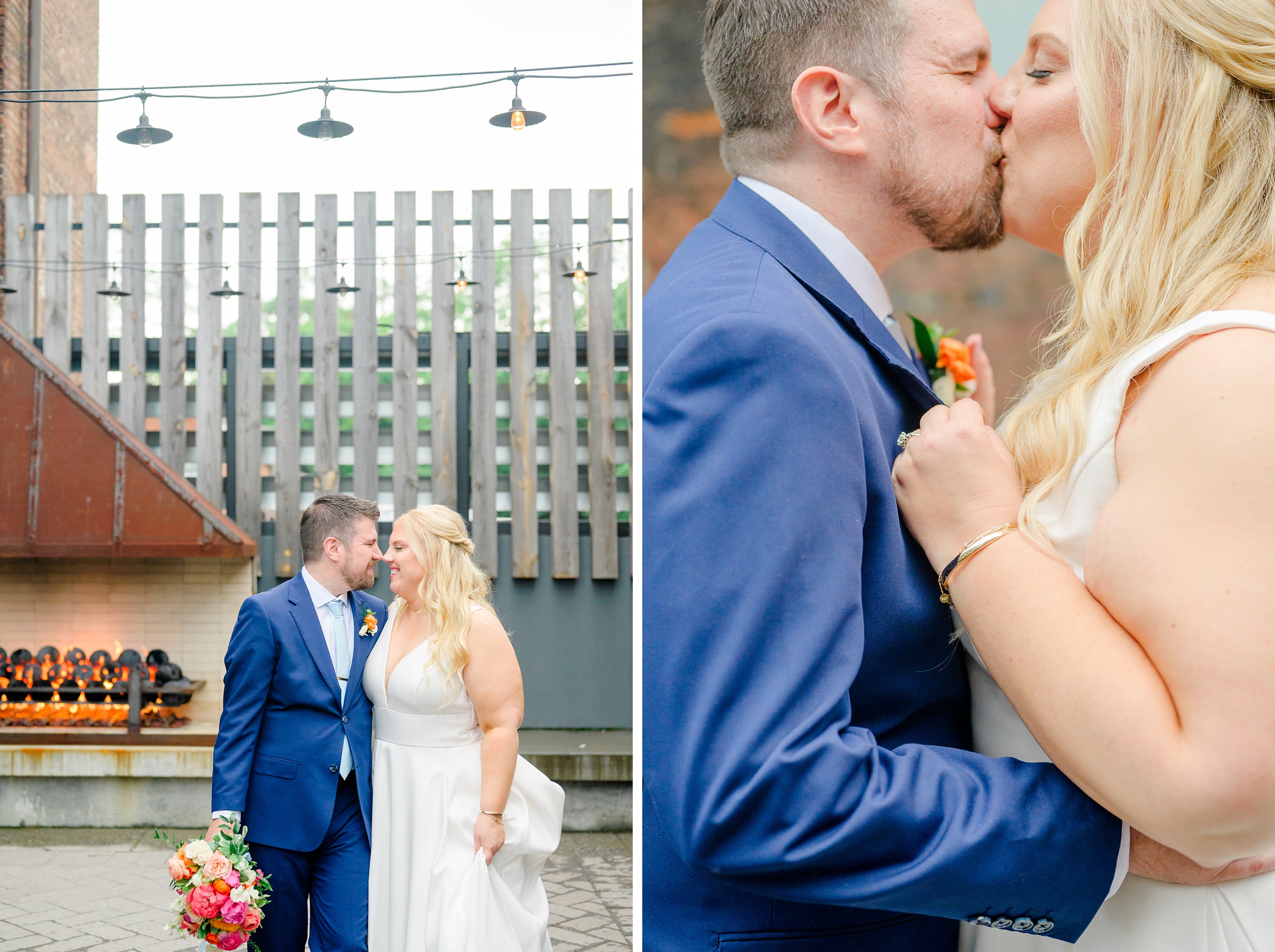 Vibrant Spring wedding day at The Loom Baltimore in Maryland photographed by Baltimore Wedding Photographer Cait Kramer Photography