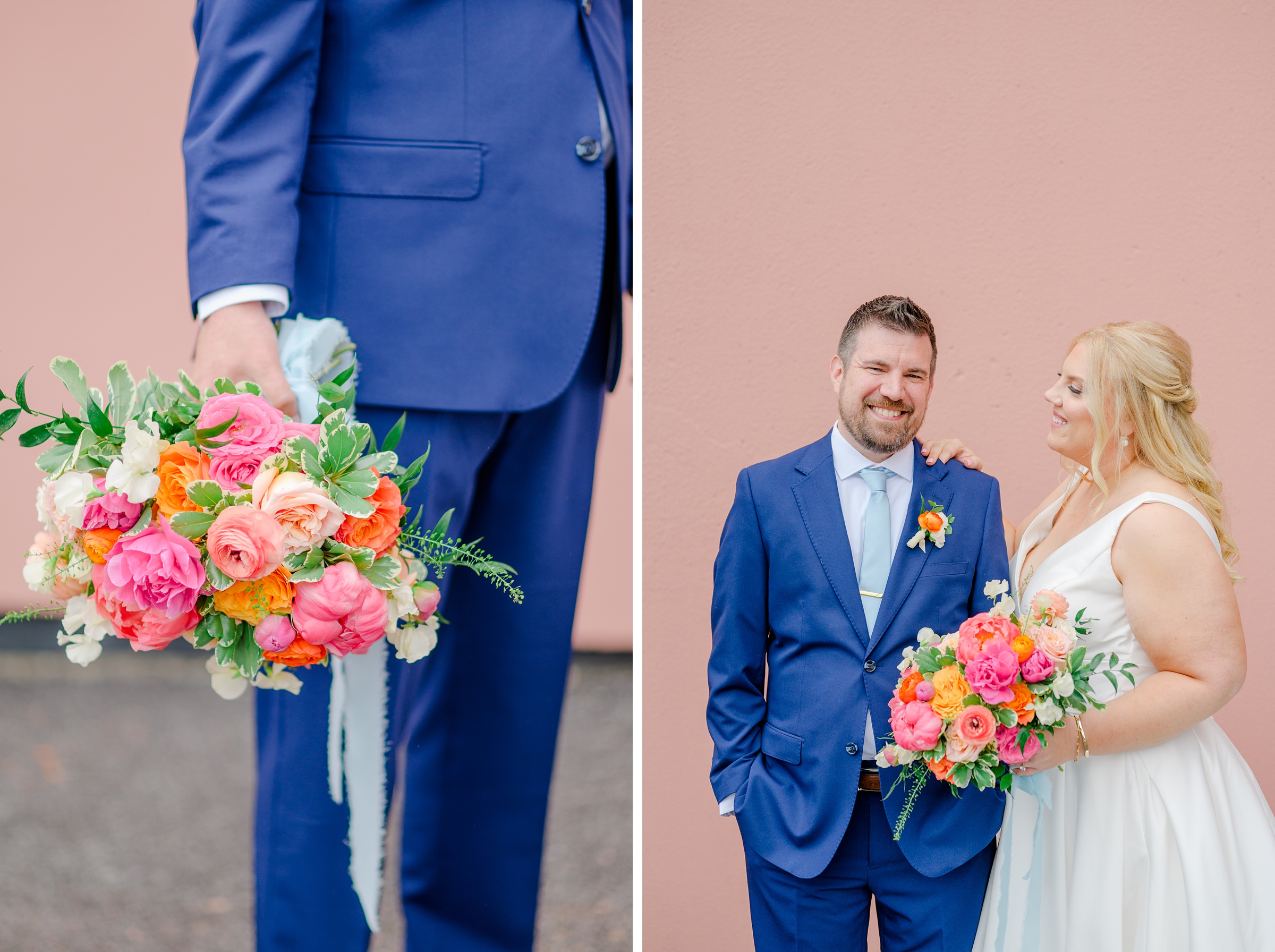 Vibrant Spring wedding day at The Loom Baltimore in Maryland photographed by Baltimore Wedding Photographer Cait Kramer Photography