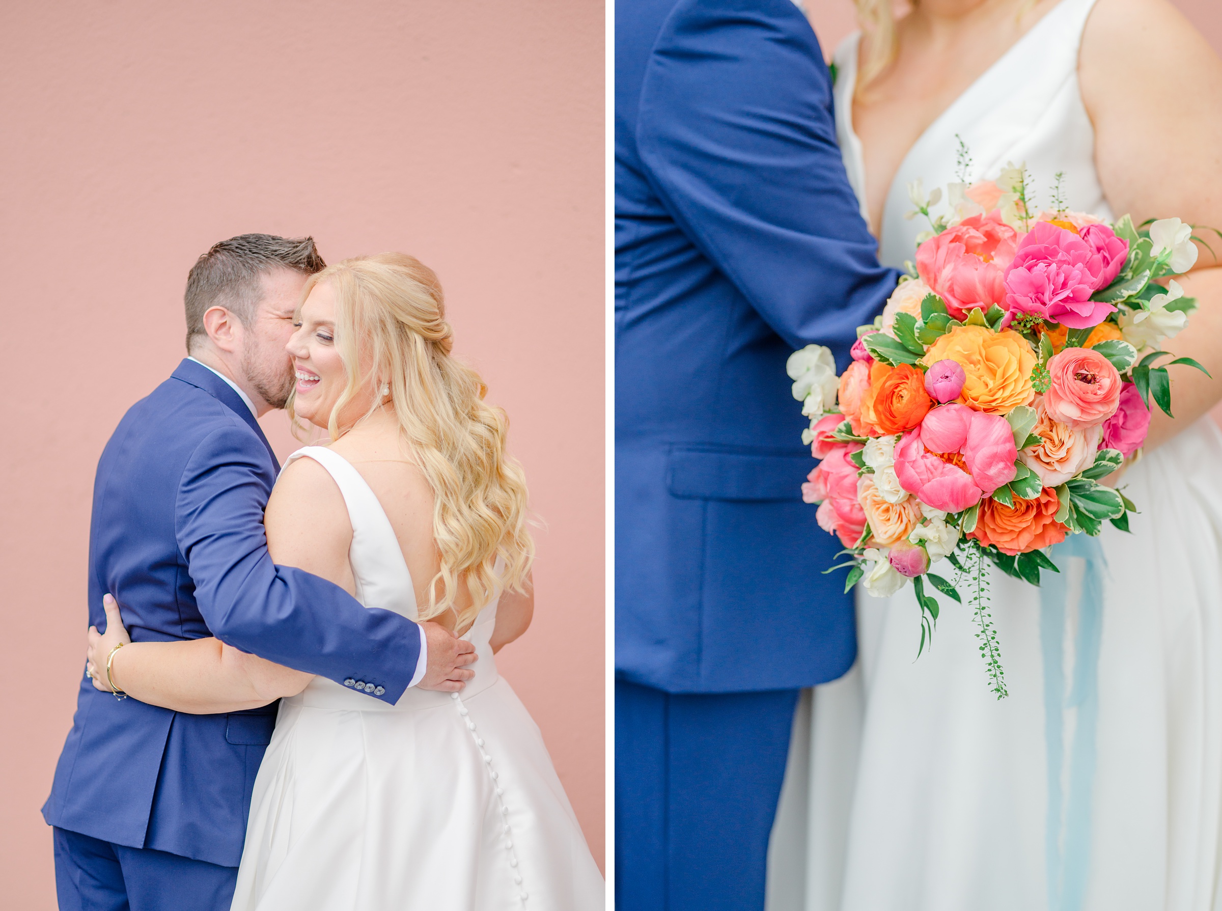 Vibrant Spring wedding day at The Loom Baltimore in Maryland photographed by Baltimore Wedding Photographer Cait Kramer Photography