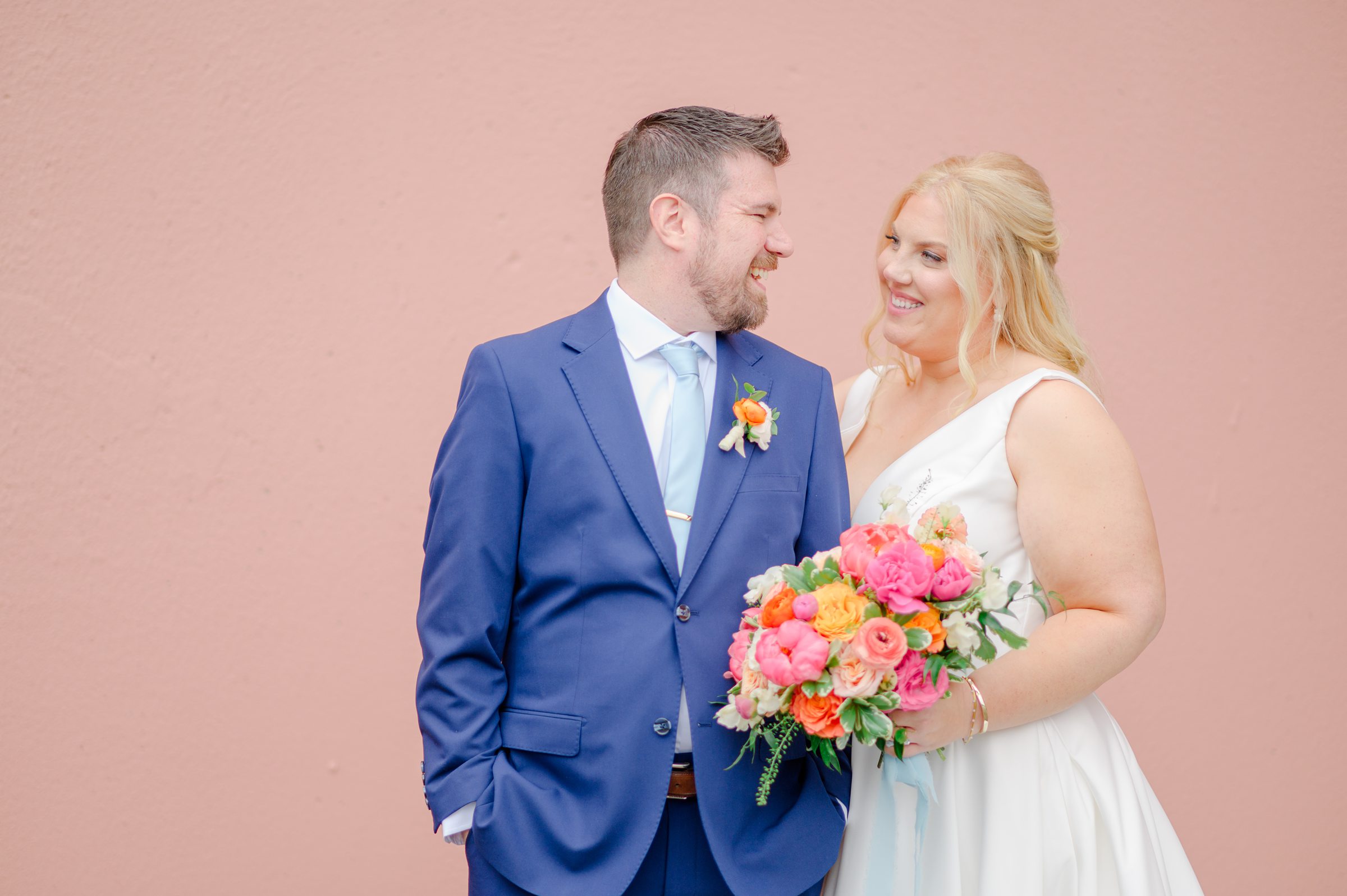 Vibrant Spring wedding day at The Loom Baltimore in Maryland photographed by Baltimore Wedding Photographer Cait Kramer Photography