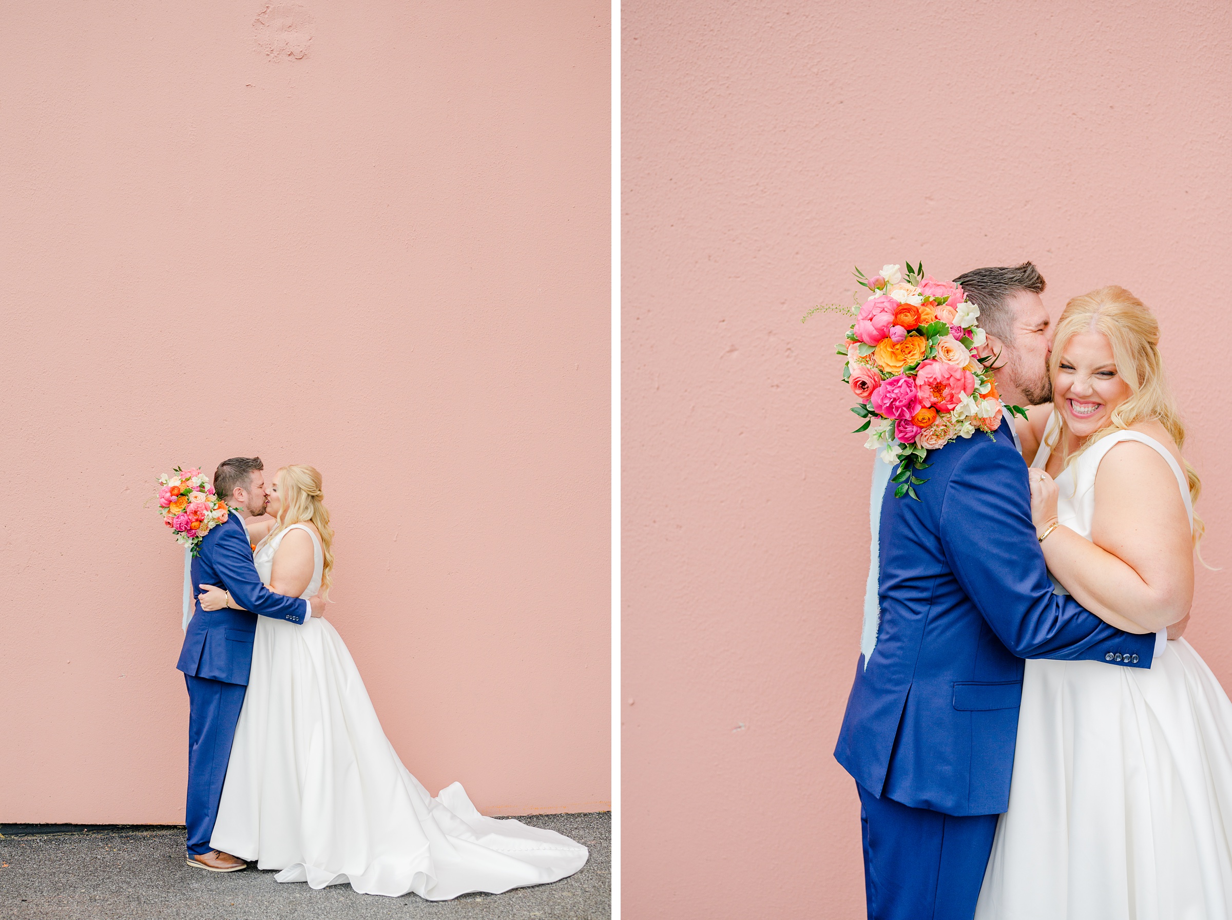 Vibrant Spring wedding day at The Loom Baltimore in Maryland photographed by Baltimore Wedding Photographer Cait Kramer Photography