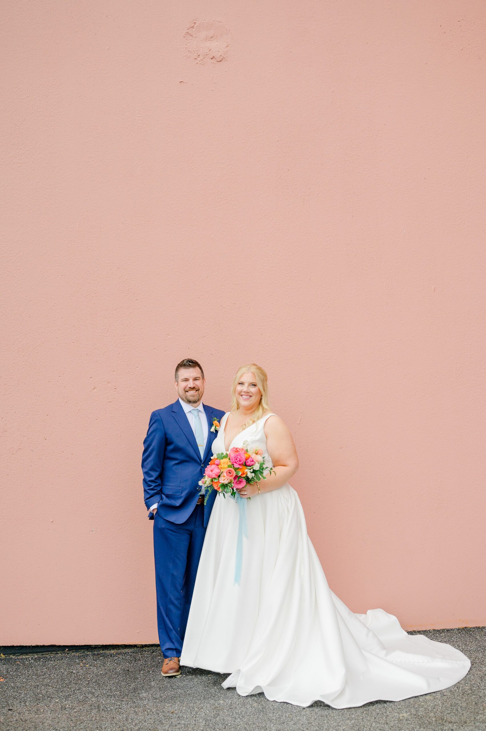 Vibrant Spring wedding day at The Loom Baltimore in Maryland photographed by Baltimore Wedding Photographer Cait Kramer Photography