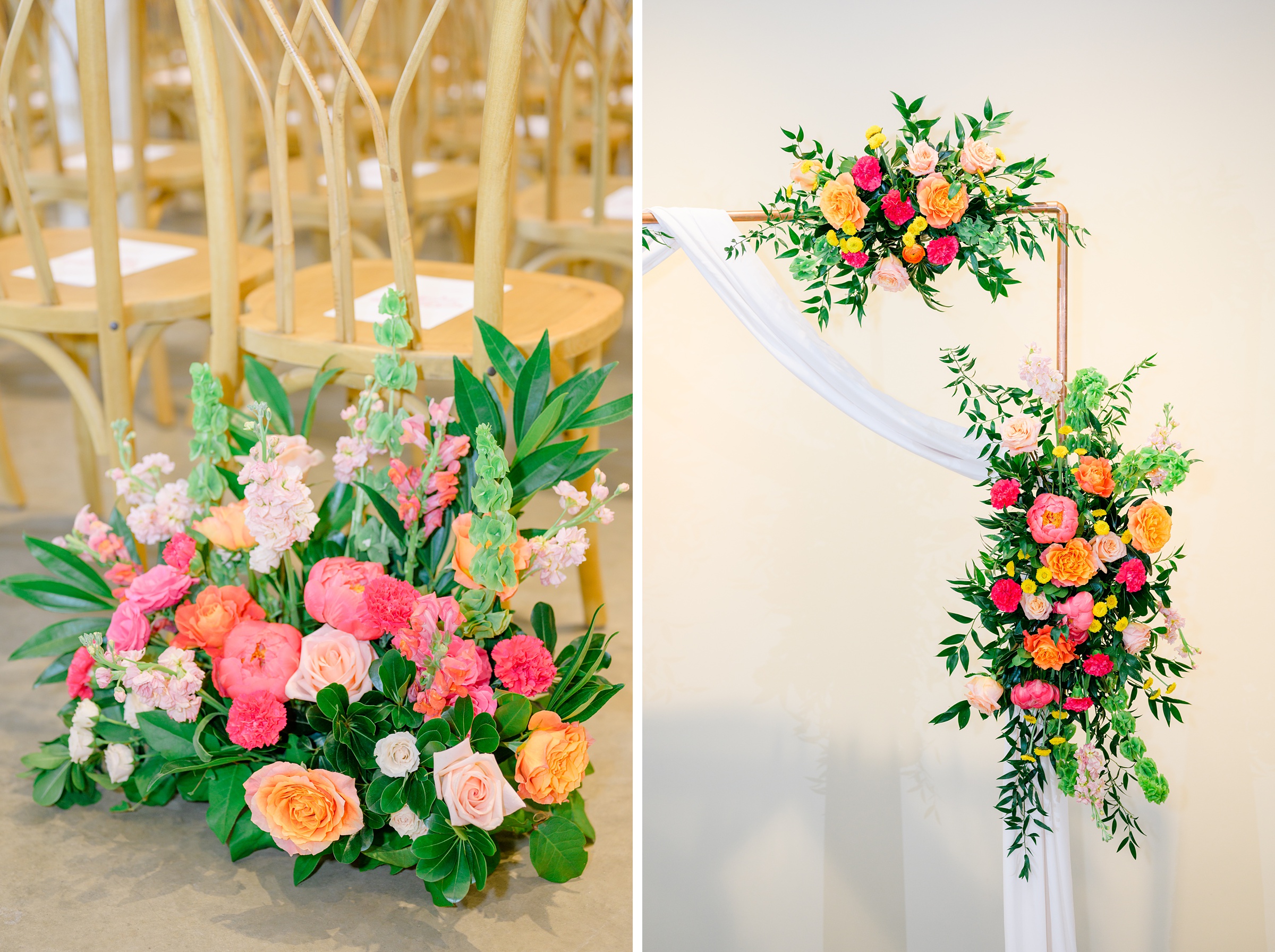 Vibrant Spring wedding day at The Loom Baltimore in Maryland photographed by Baltimore Wedding Photographer Cait Kramer Photography