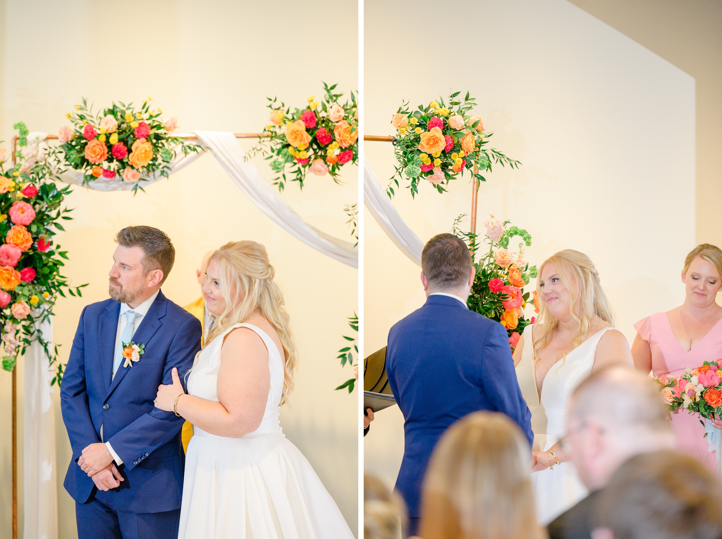 Vibrant Spring wedding day at The Loom Baltimore in Maryland photographed by Baltimore Wedding Photographer Cait Kramer Photography