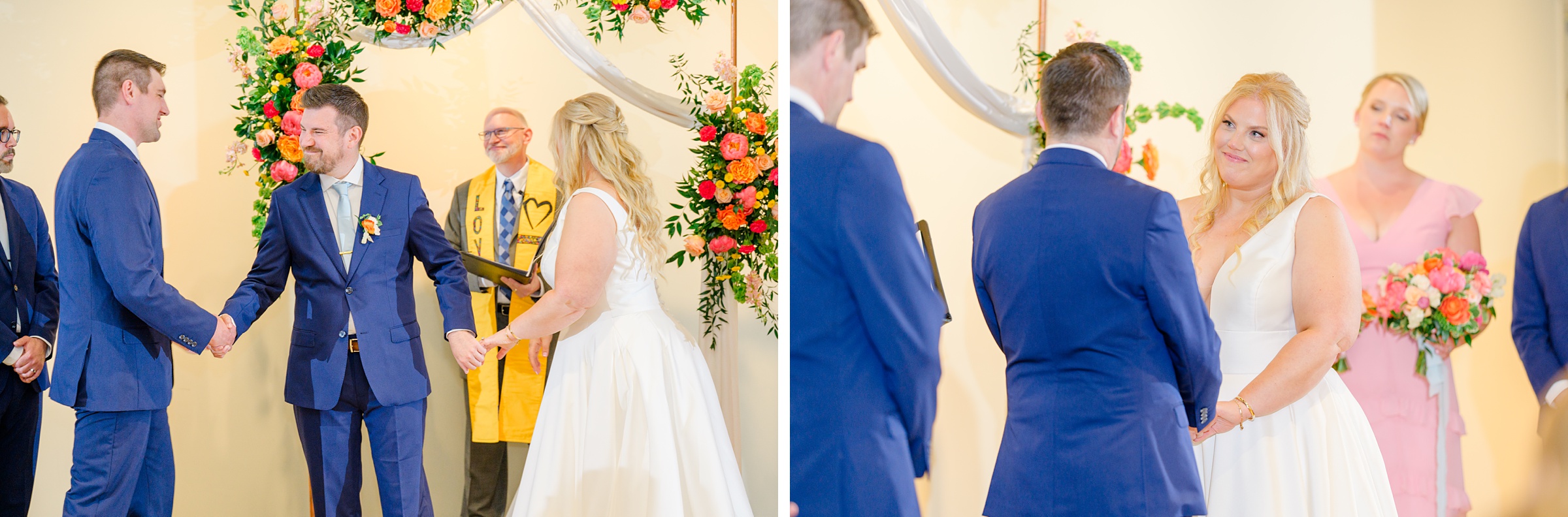 Vibrant Spring wedding day at The Loom Baltimore in Maryland photographed by Baltimore Wedding Photographer Cait Kramer Photography