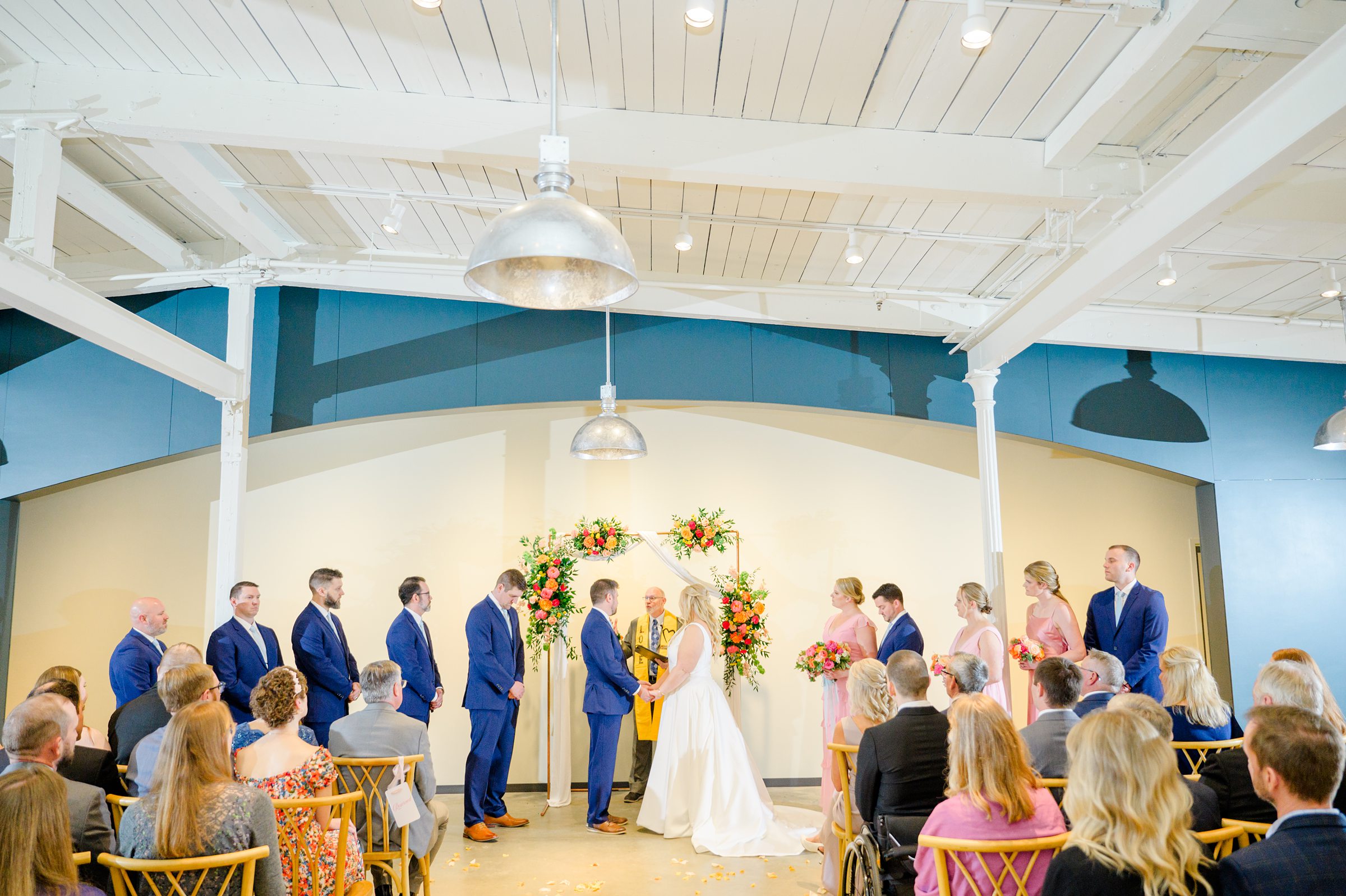 Vibrant Spring wedding day at The Loom Baltimore in Maryland photographed by Baltimore Wedding Photographer Cait Kramer Photography