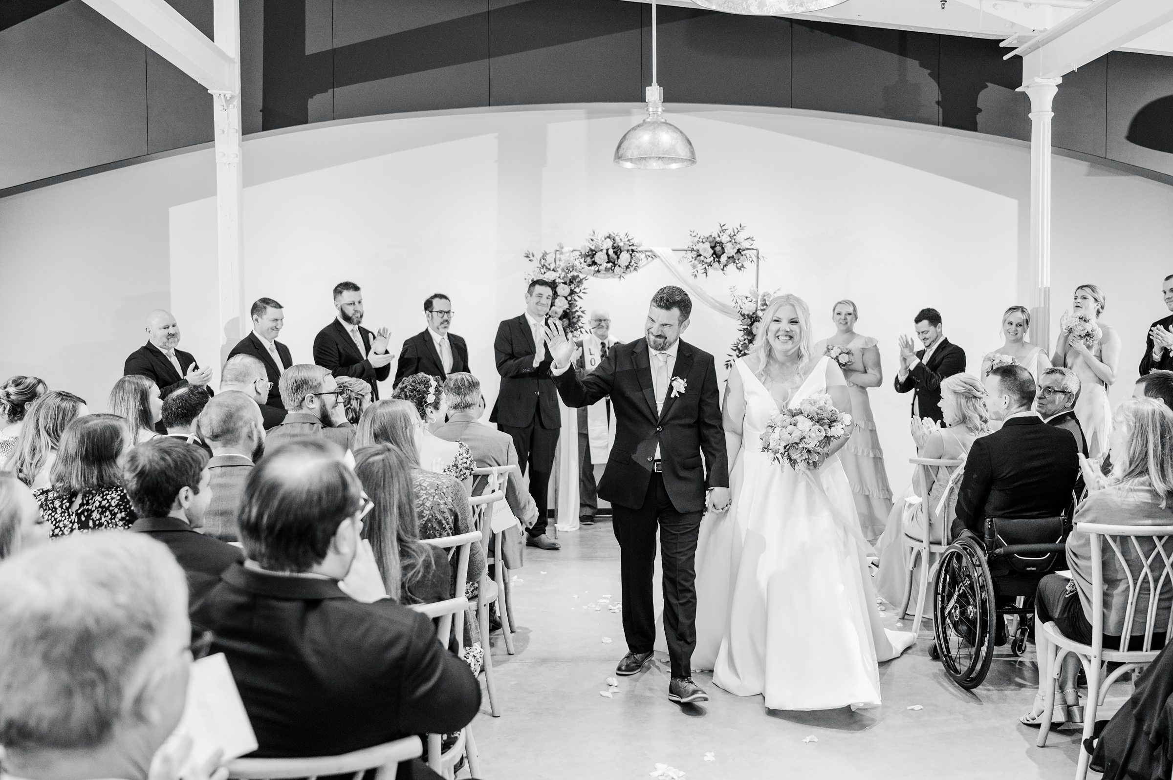 Vibrant Spring wedding day at The Loom Baltimore in Maryland photographed by Baltimore Wedding Photographer Cait Kramer Photography