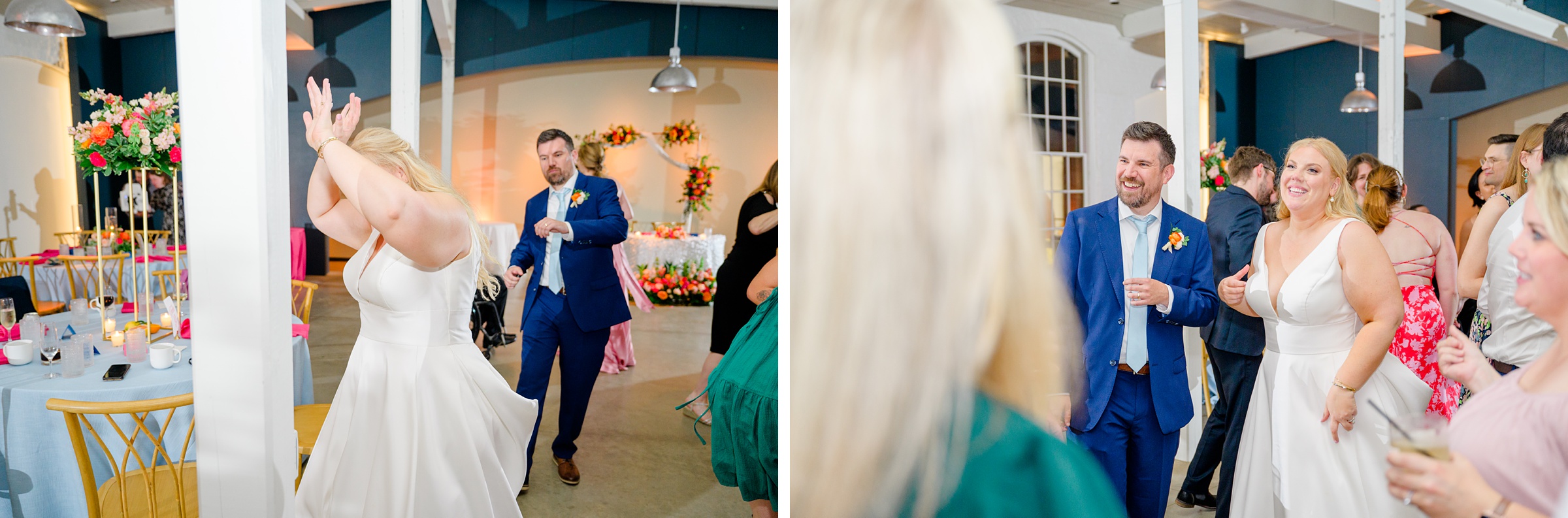 Vibrant Spring wedding day at The Loom Baltimore in Maryland photographed by Baltimore Wedding Photographer Cait Kramer Photography