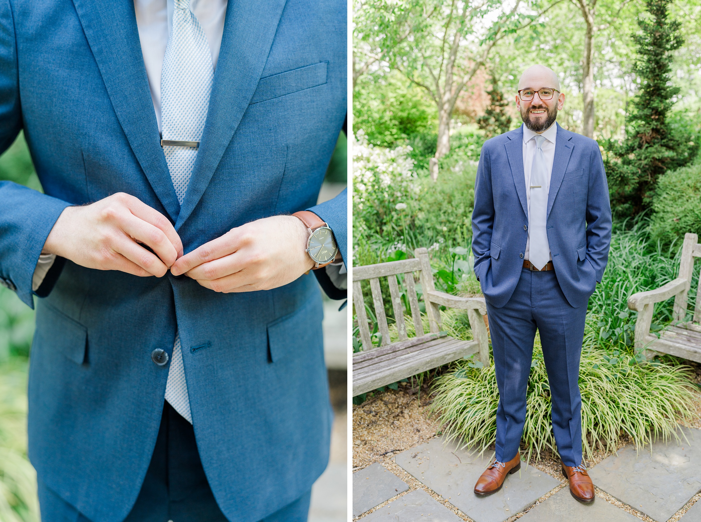 Spring wedding day at The Atrium at Meadowlark Botanical Gardens Photographed by Baltimore Wedding Photographer Cait Kramer Photography