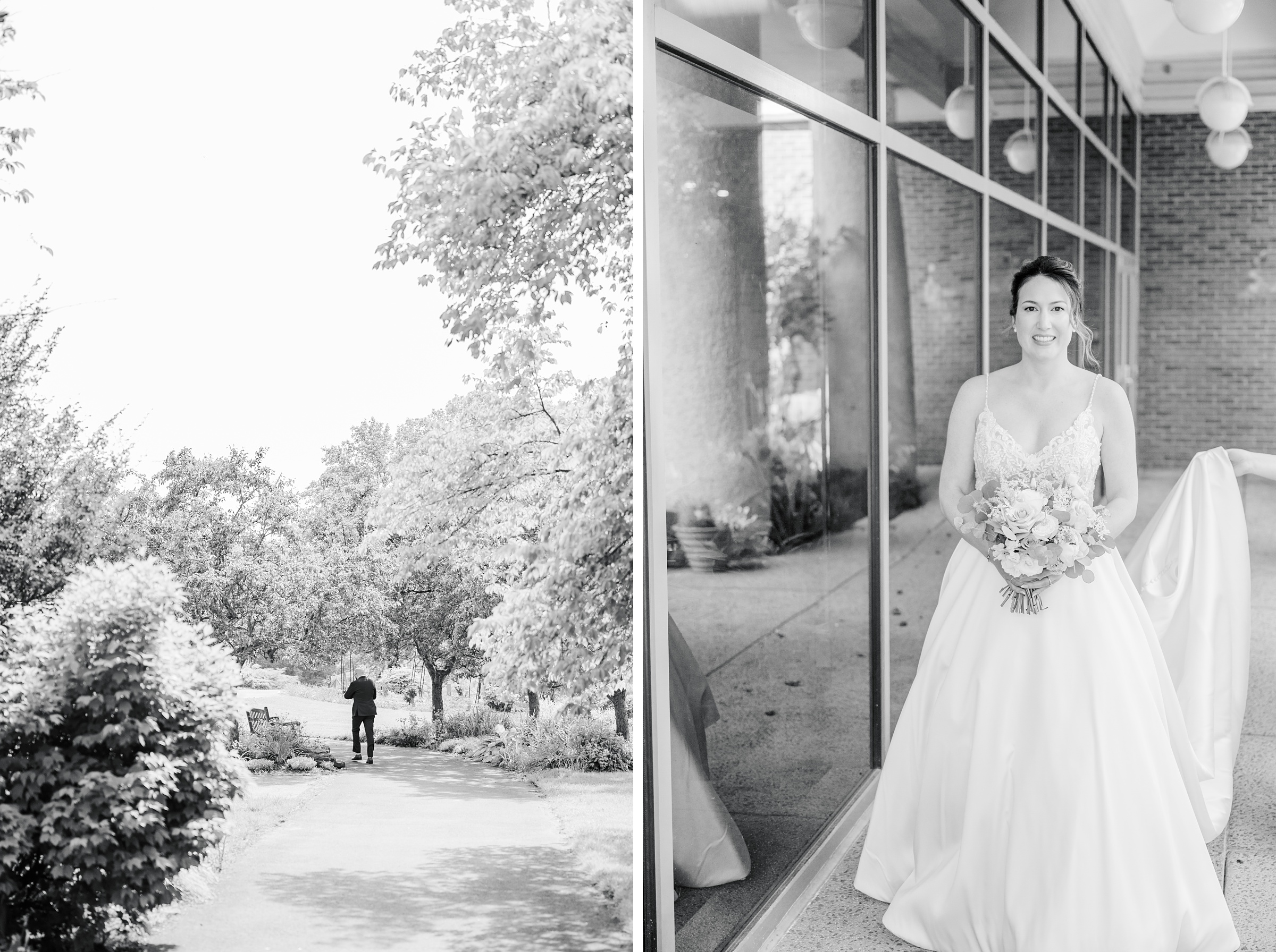 Spring wedding day at The Atrium at Meadowlark Botanical Gardens Photographed by Baltimore Wedding Photographer Cait Kramer Photography