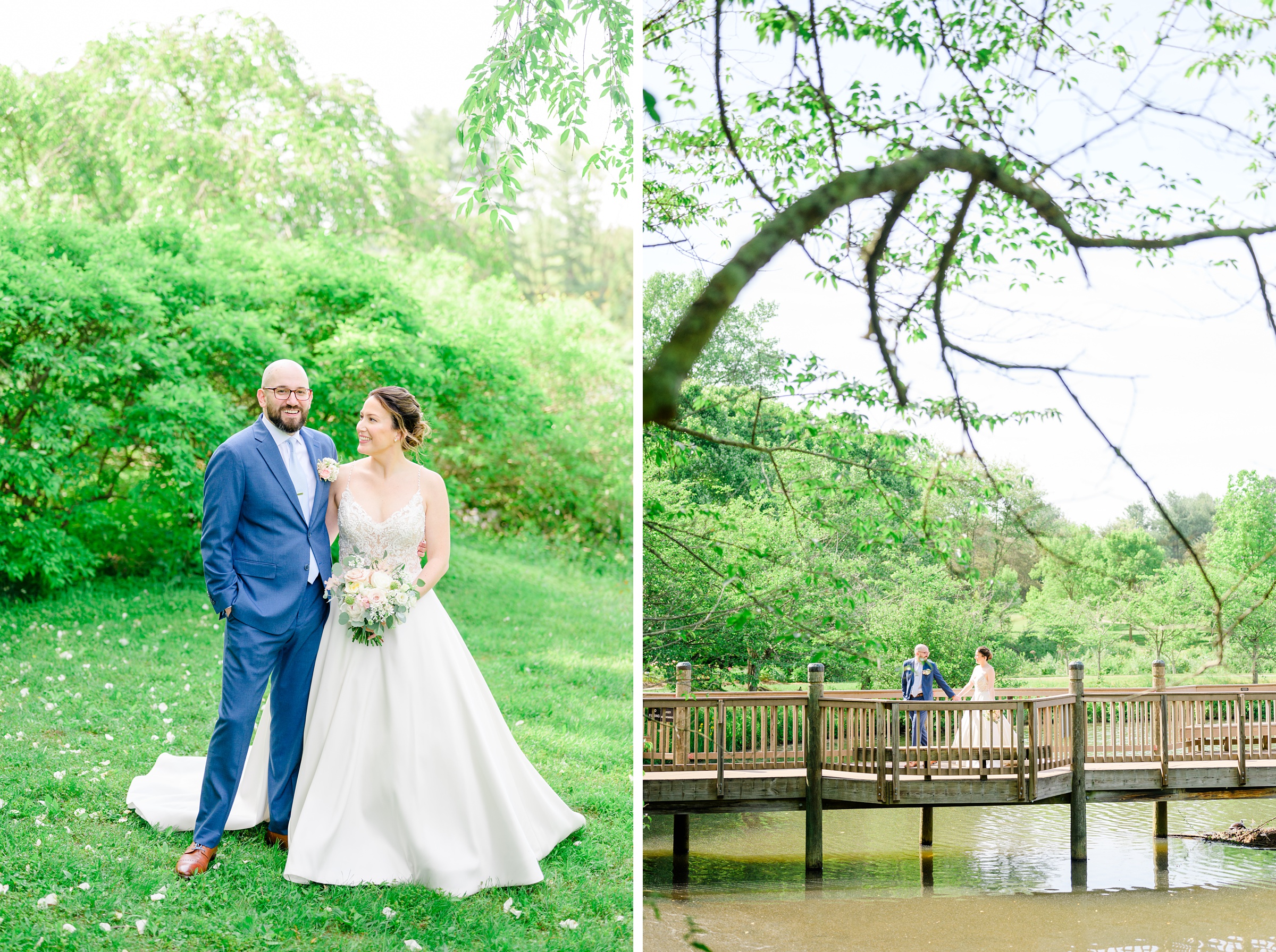 Spring wedding day at The Atrium at Meadowlark Botanical Gardens Photographed by Baltimore Wedding Photographer Cait Kramer Photography