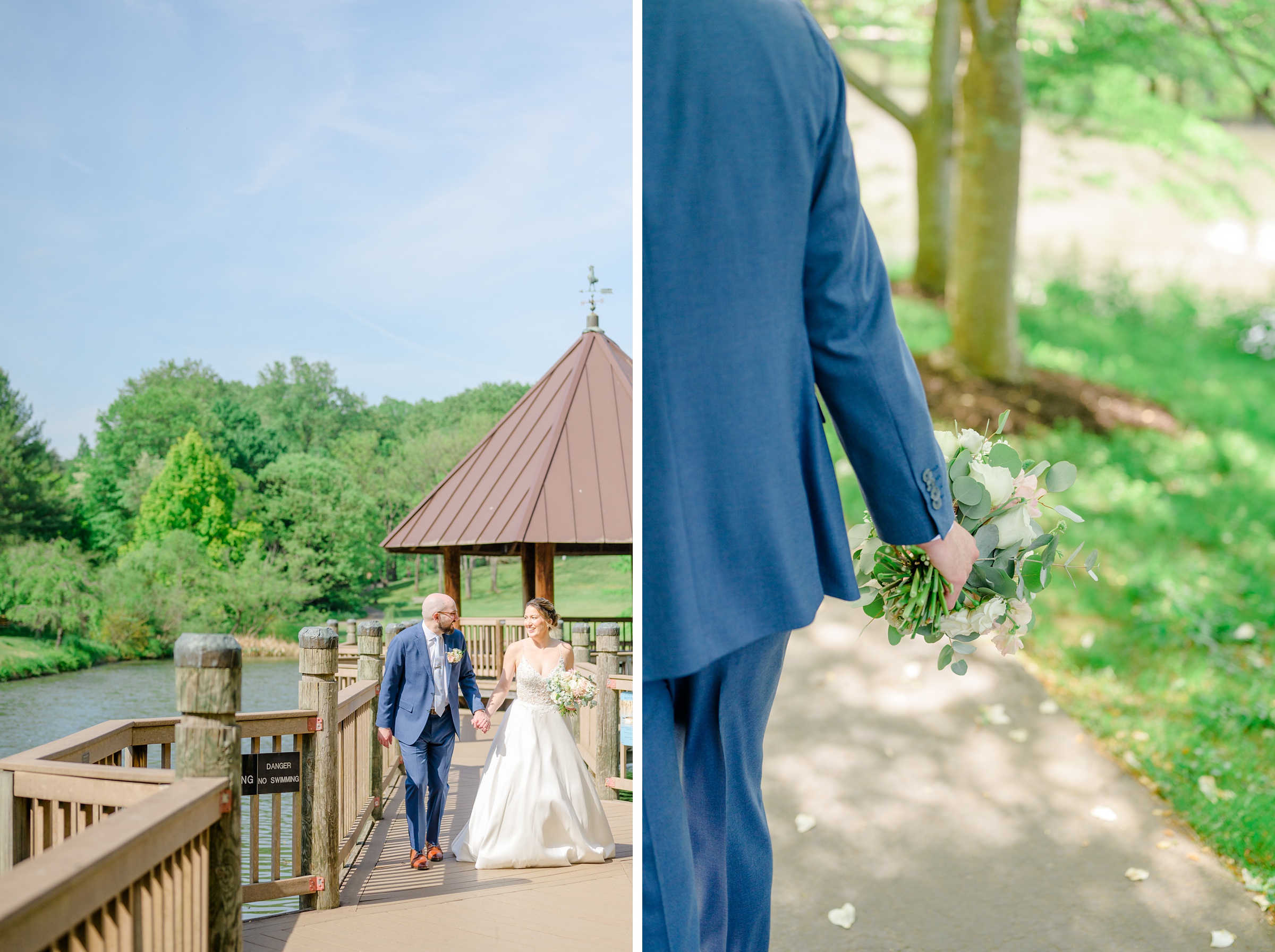 Spring wedding day at The Atrium at Meadowlark Botanical Gardens Photographed by Baltimore Wedding Photographer Cait Kramer Photography