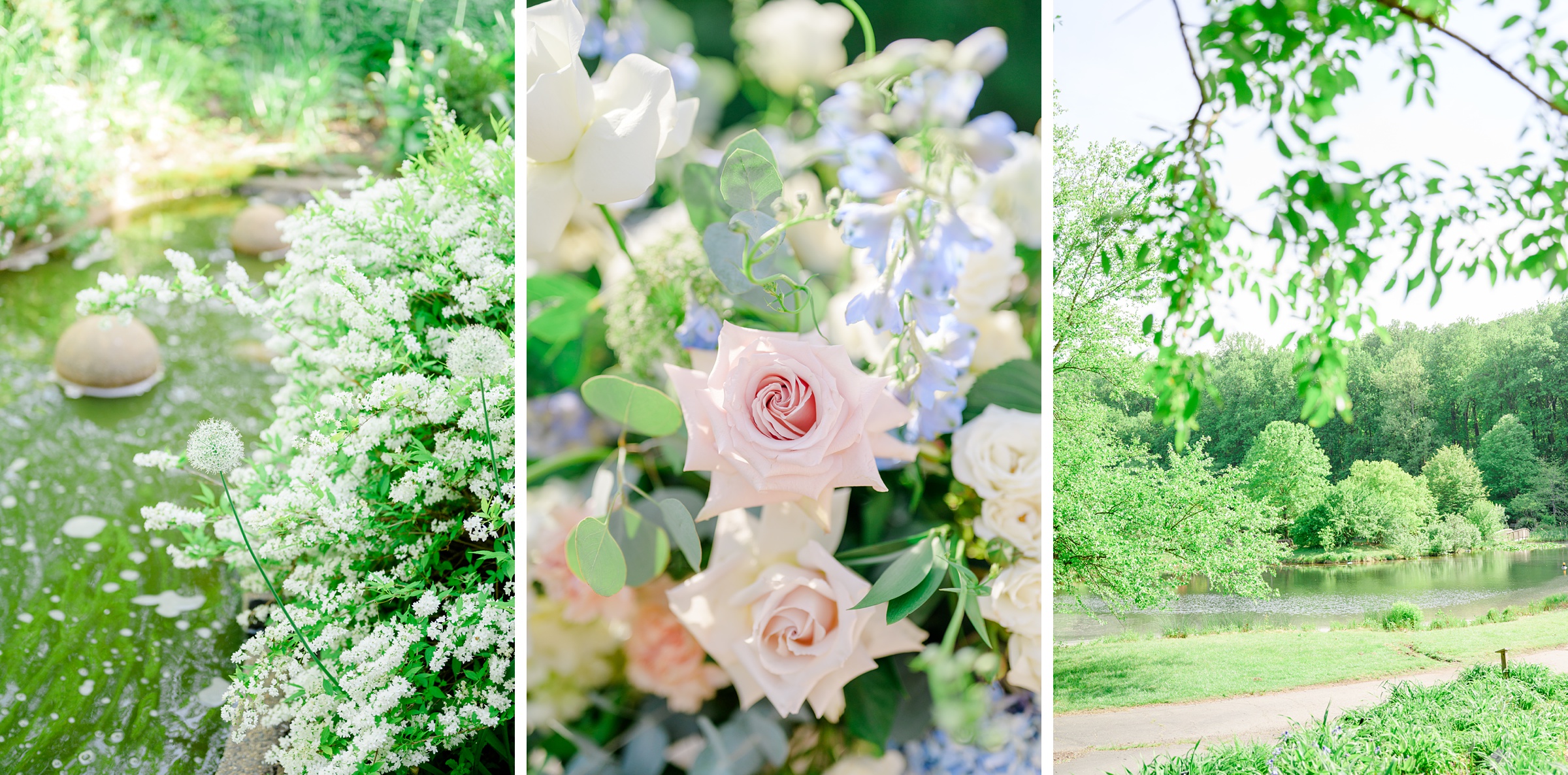 Spring wedding day at The Atrium at Meadowlark Botanical Gardens Photographed by Baltimore Wedding Photographer Cait Kramer Photography