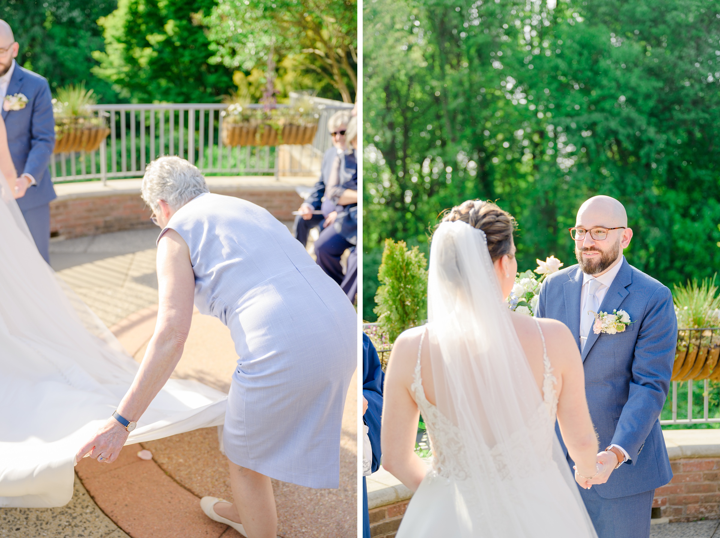 Spring wedding day at The Atrium at Meadowlark Botanical Gardens Photographed by Baltimore Wedding Photographer Cait Kramer Photography