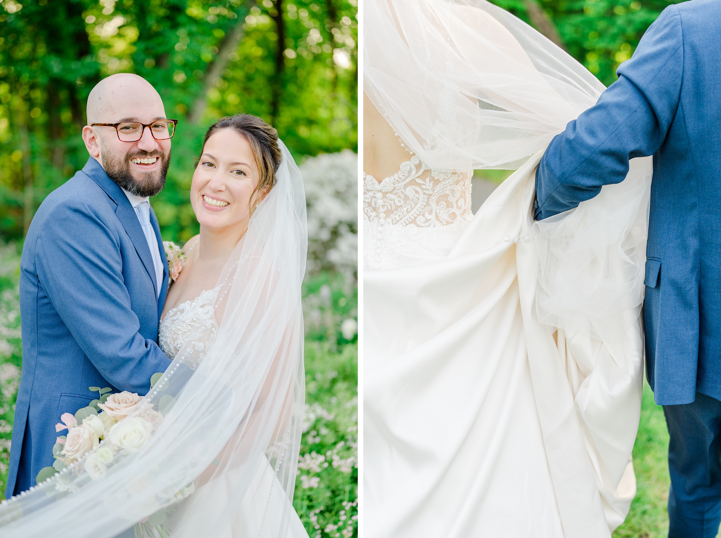 Spring wedding day at The Atrium at Meadowlark Botanical Gardens Photographed by Baltimore Wedding Photographer Cait Kramer Photography