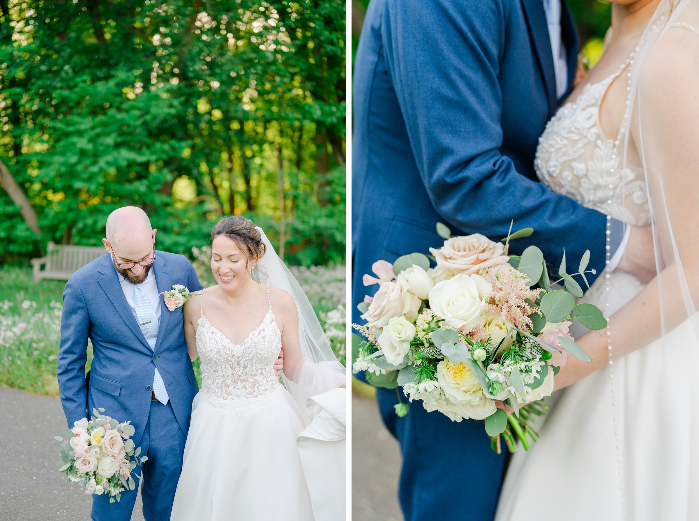 Spring wedding day at The Atrium at Meadowlark Botanical Gardens Photographed by Baltimore Wedding Photographer Cait Kramer Photography
