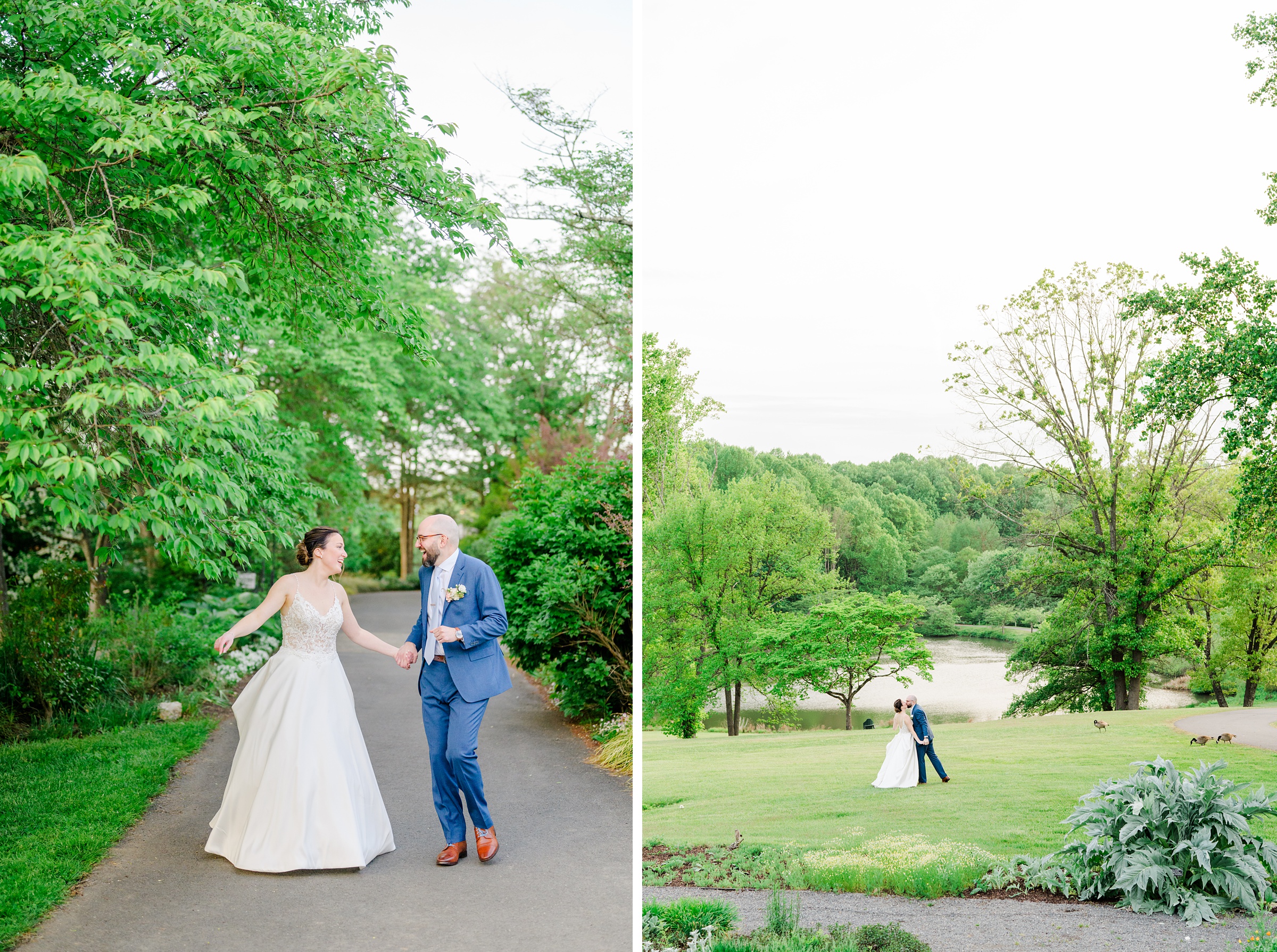 Spring wedding day at The Atrium at Meadowlark Botanical Gardens Photographed by Baltimore Wedding Photographer Cait Kramer Photography