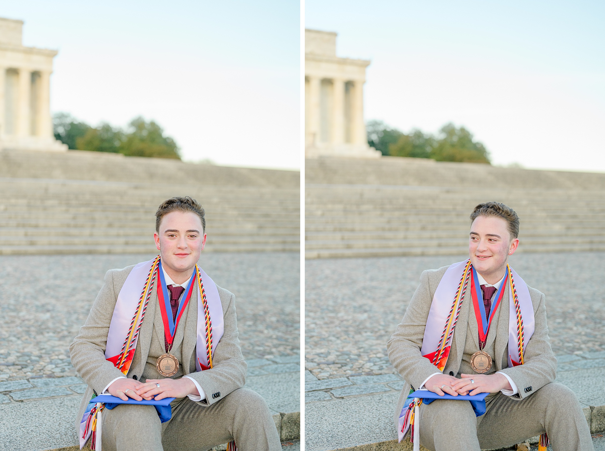 AU Grad Photos in Washington, DC photographed by Baltimore Grad Photographer Cait Kramer.