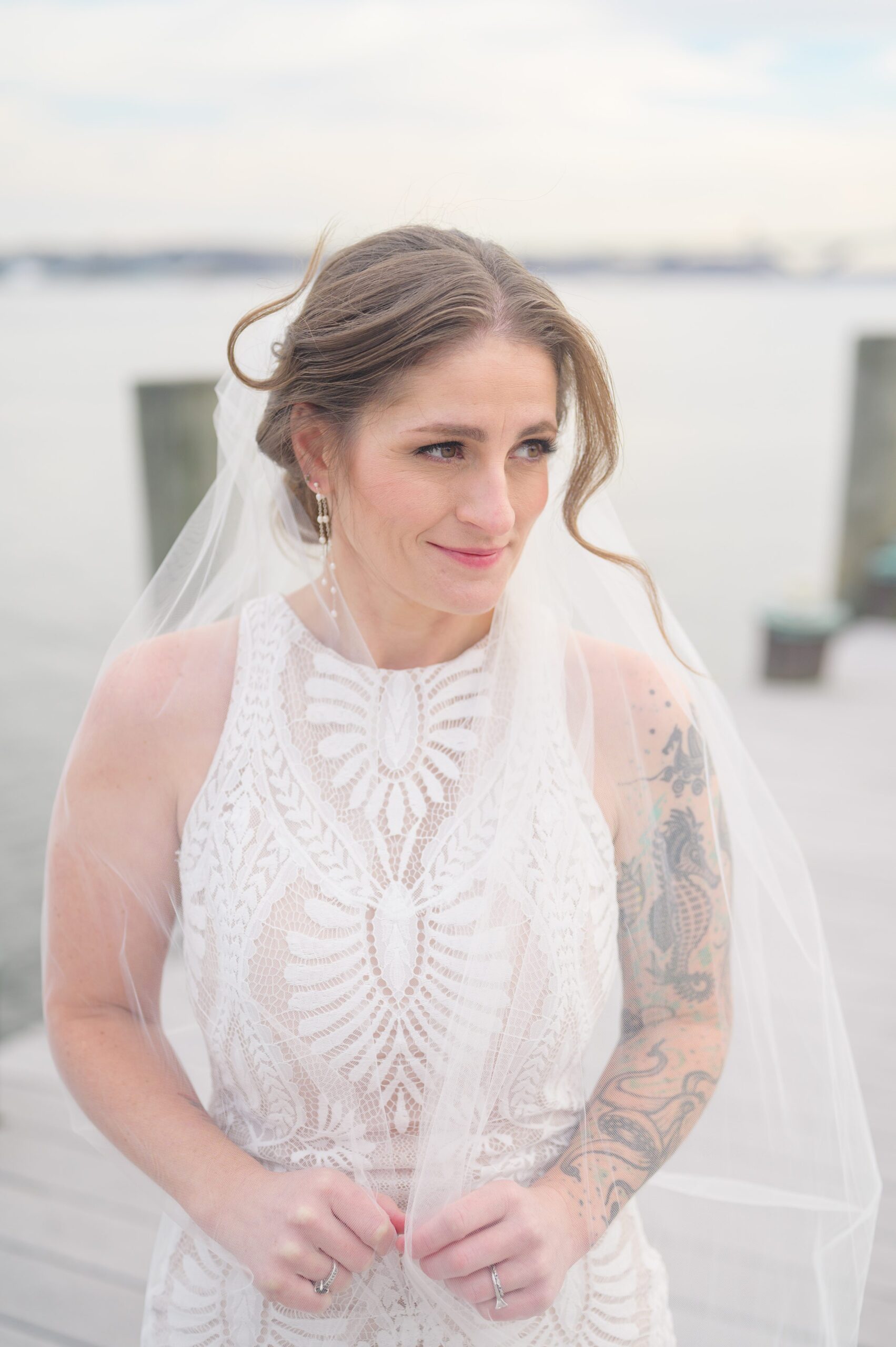 Bridal session in Old Town Alexandria photographed by Maryland and Virginia Bridal Portrait Photographer Cait Kramer.
