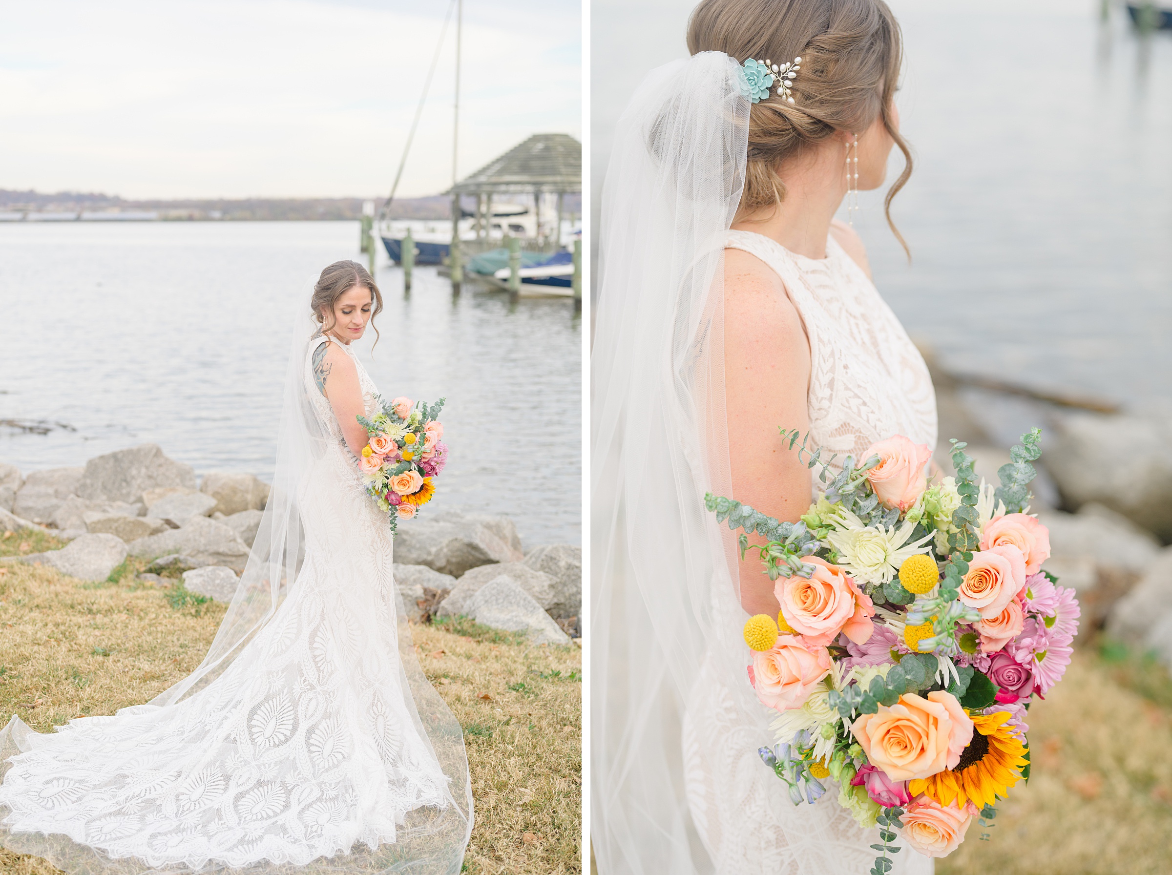 Bridal session in Old Town Alexandria photographed by Maryland and Virginia Bridal Portrait Photographer Cait Kramer.