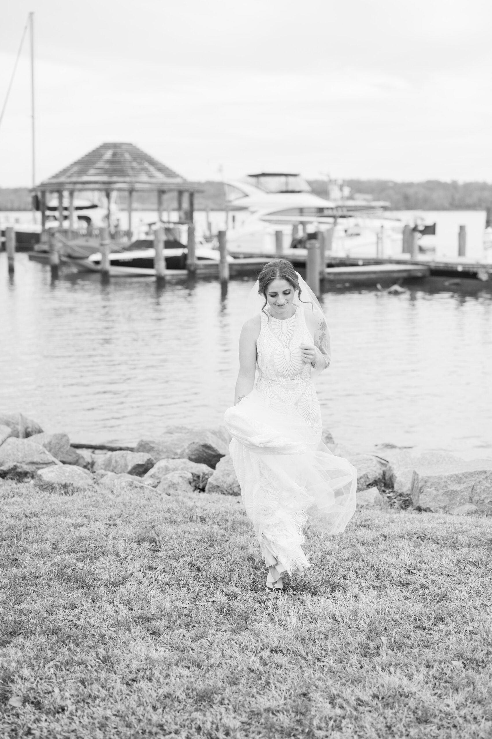 Bridal session in Old Town Alexandria photographed by Maryland and Virginia Bridal Portrait Photographer Cait Kramer.